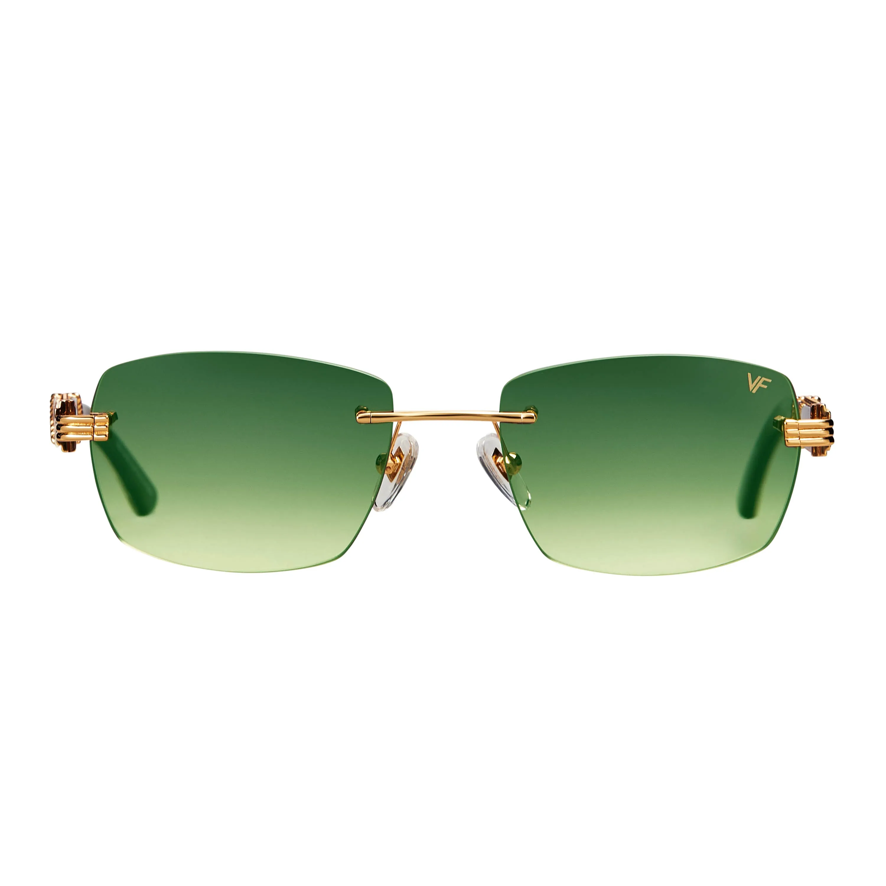 Bal Harbour Buffs Rimless White Buffalo Horn 24KT Gold