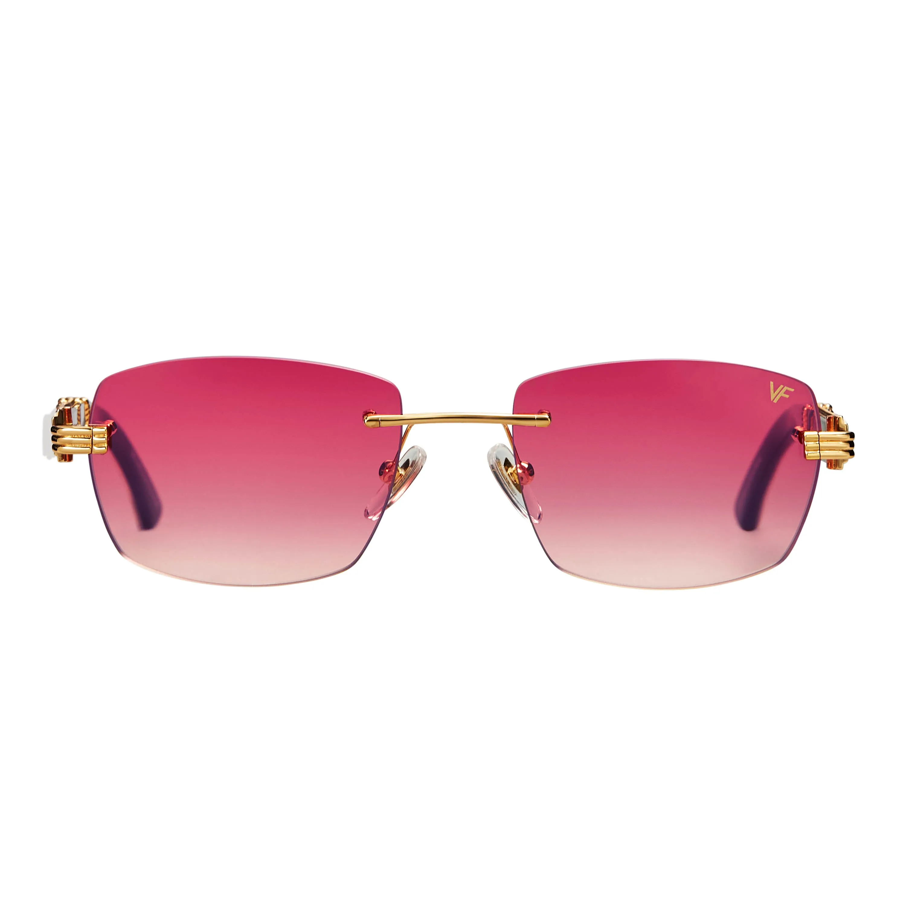 Bal Harbour Buffs Rimless White Buffalo Horn 24KT Gold