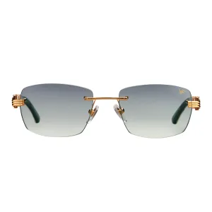 Bal Harbour Buffs Rimless White Buffalo Horn 24KT Gold