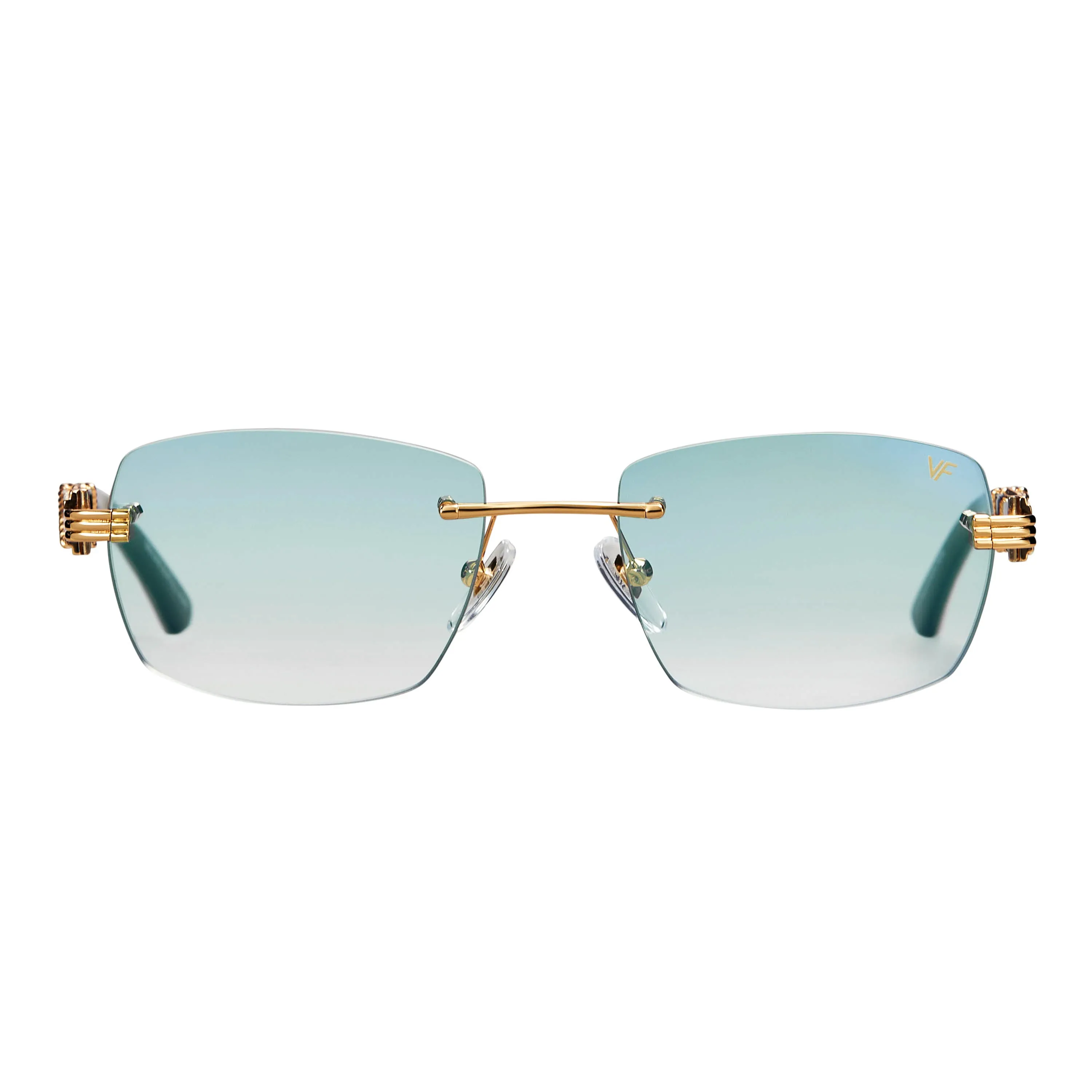 Bal Harbour Buffs Rimless White Buffalo Horn 24KT Gold