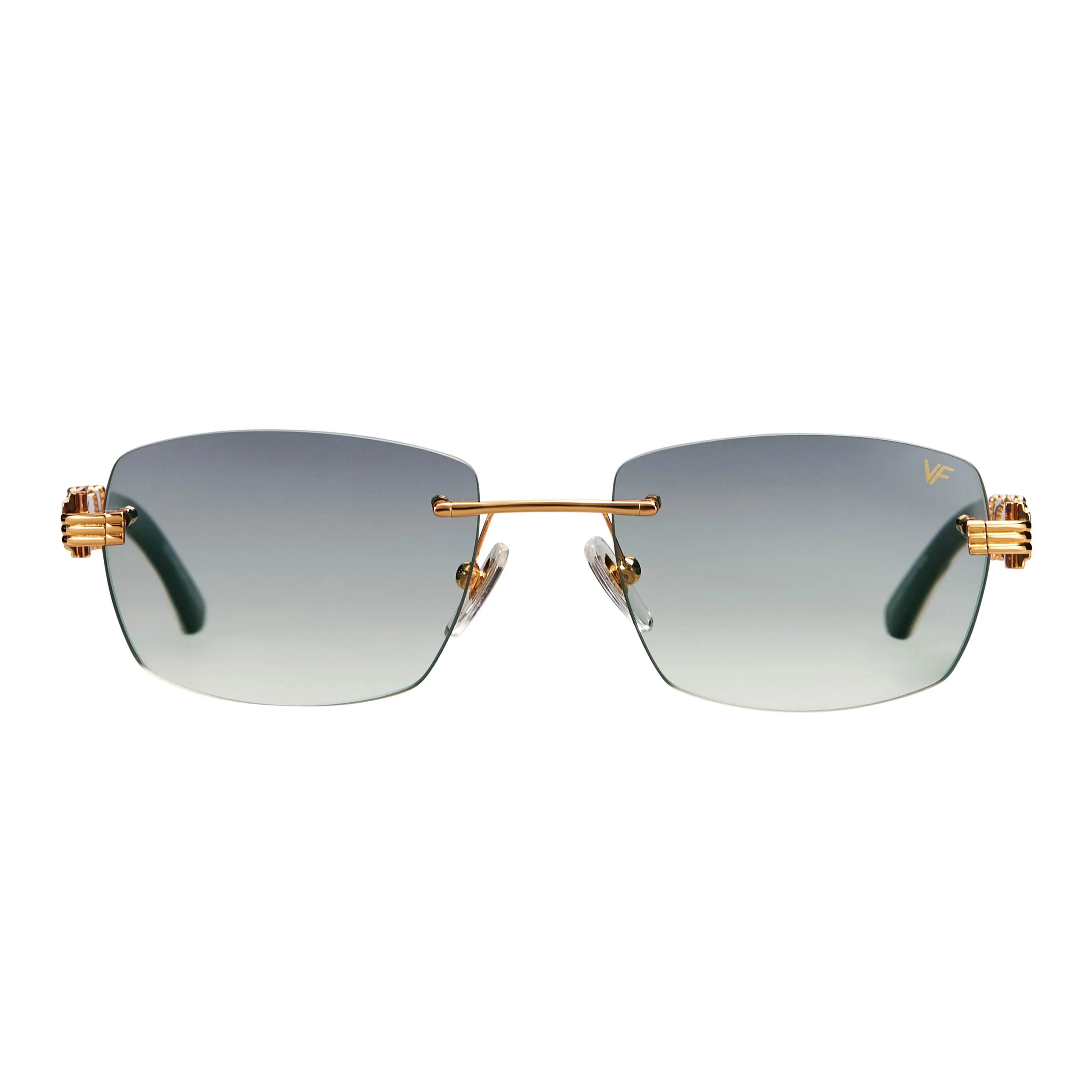 Bal Harbour Buffs Rimless White Buffalo Horn 24KT Gold