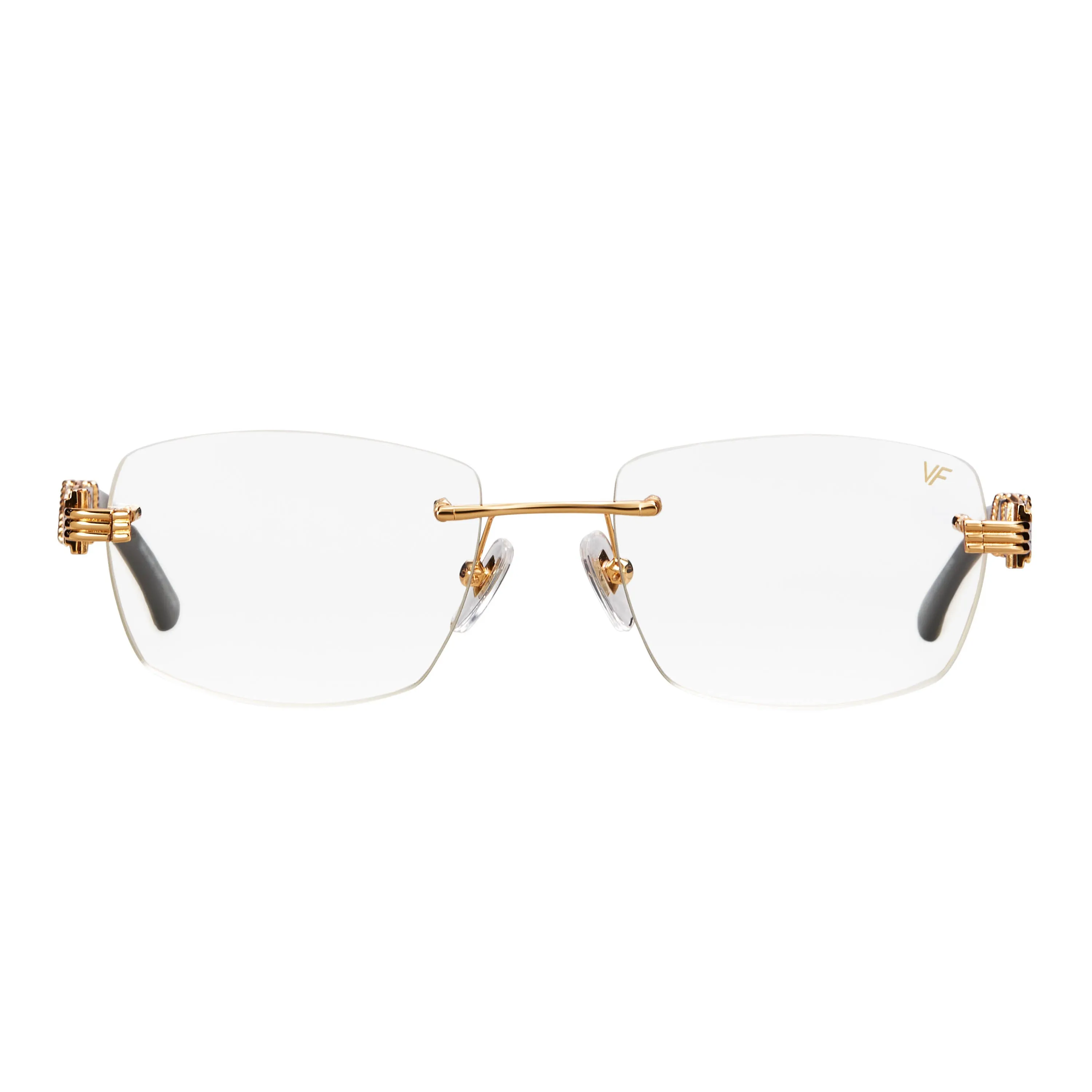 Bal Harbour Buffs Rimless White Buffalo Horn 24KT Gold