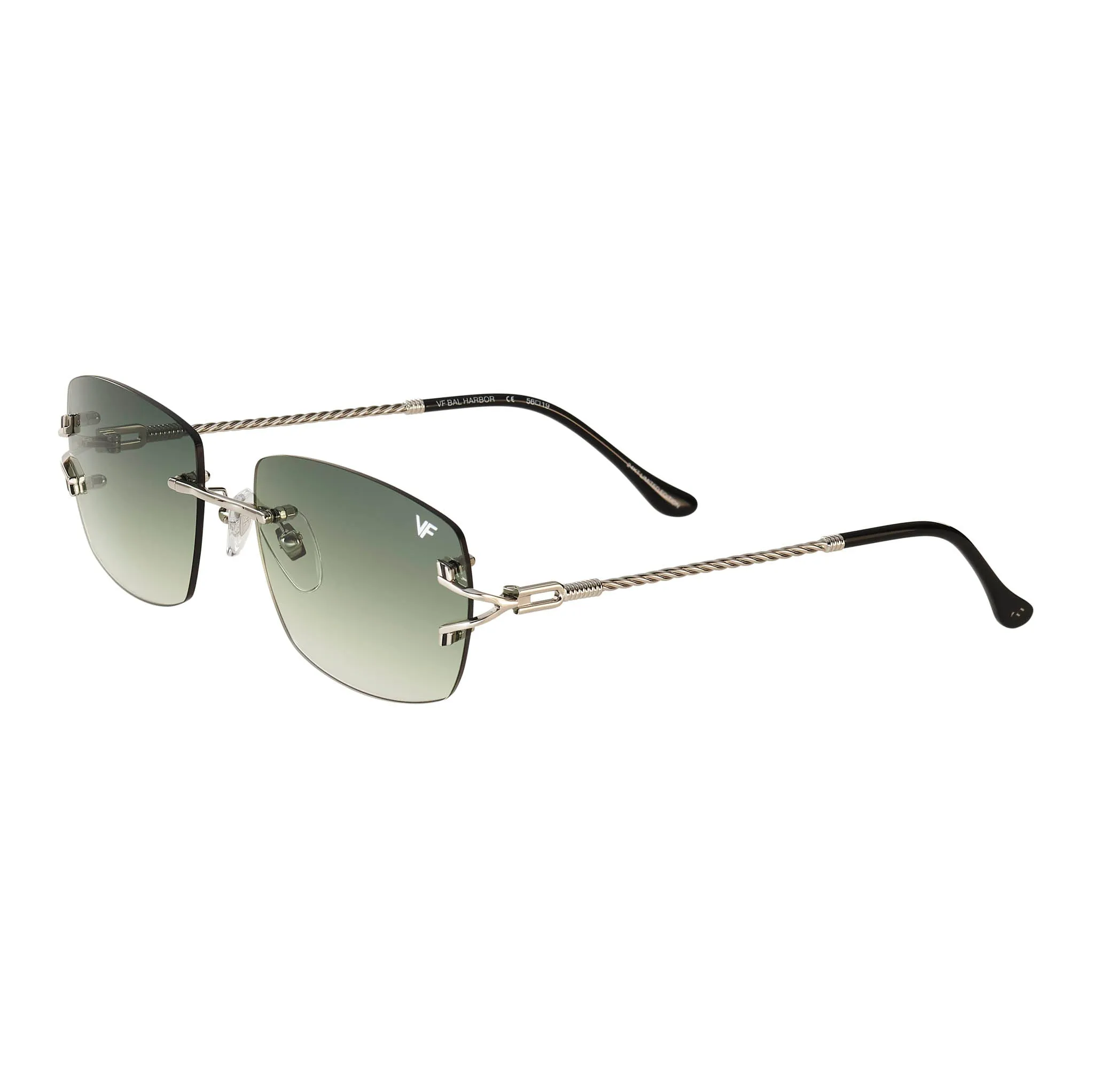 Bal Harbour Rimless Drill Mount 24KT White Gold
