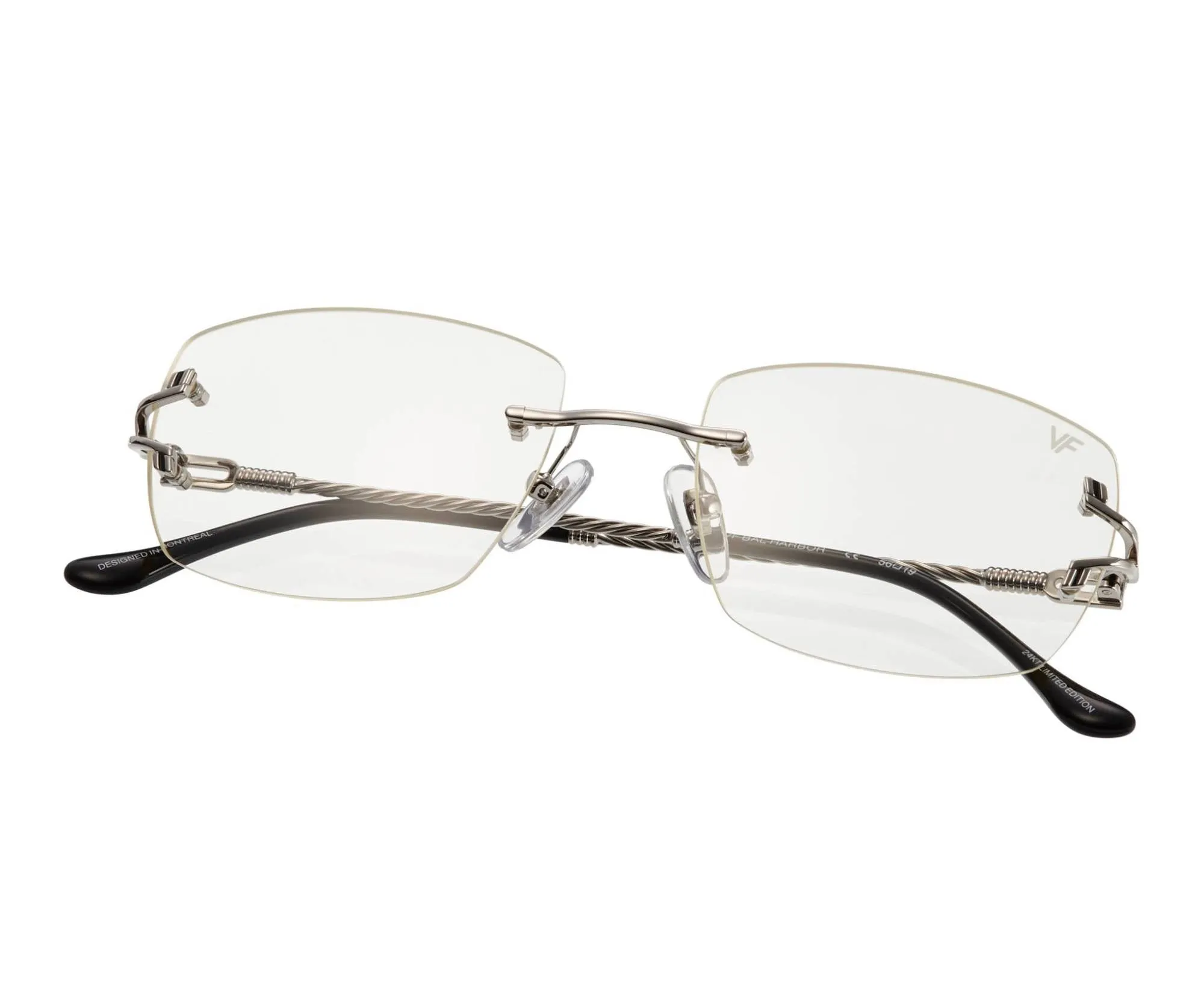 Bal Harbour Rimless Drill Mount 24KT White Gold