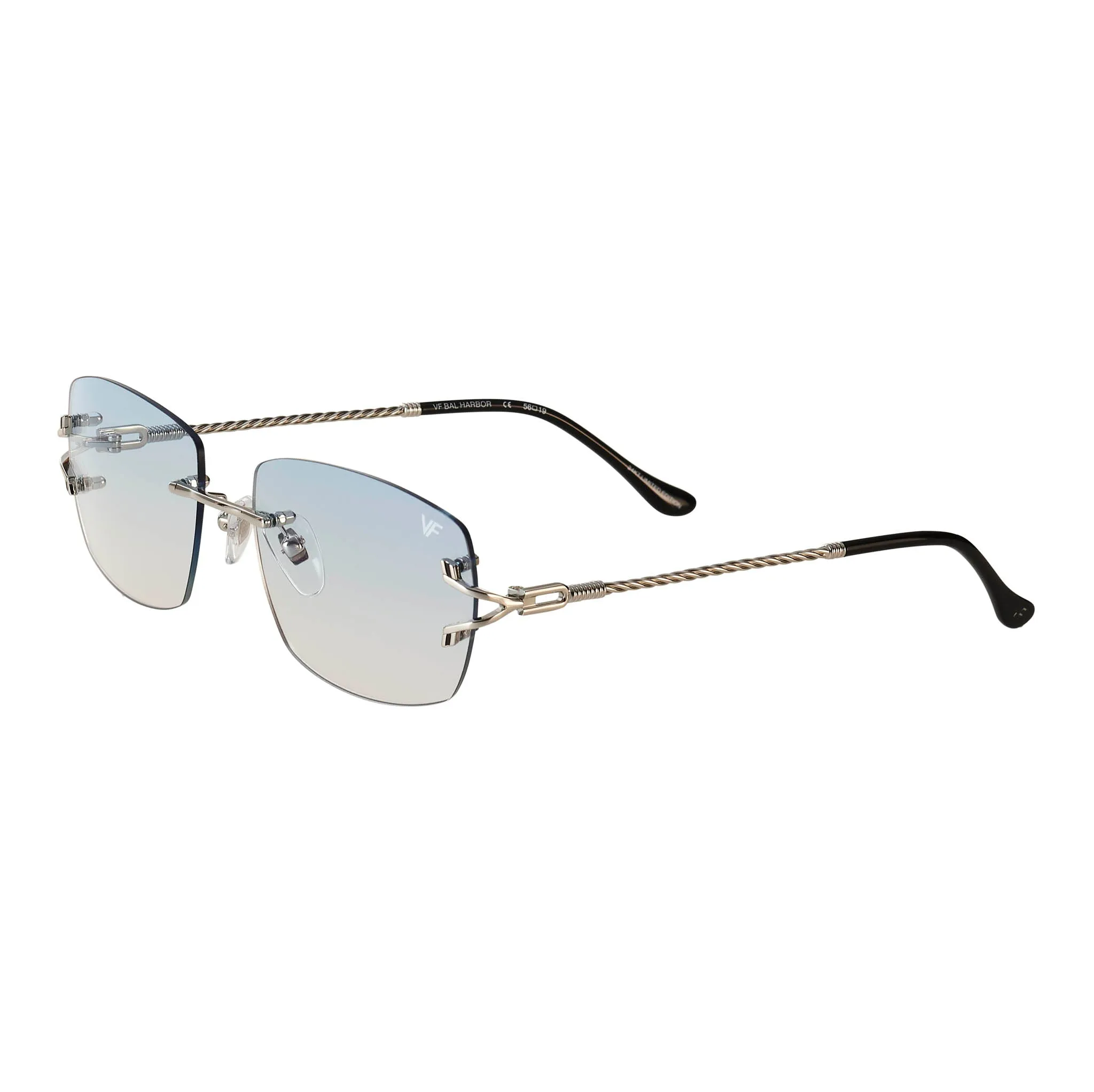 Bal Harbour Rimless Drill Mount 24KT White Gold