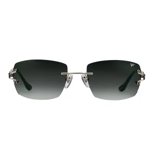 Bal Harbour Rimless Drill Mount 24KT White Gold