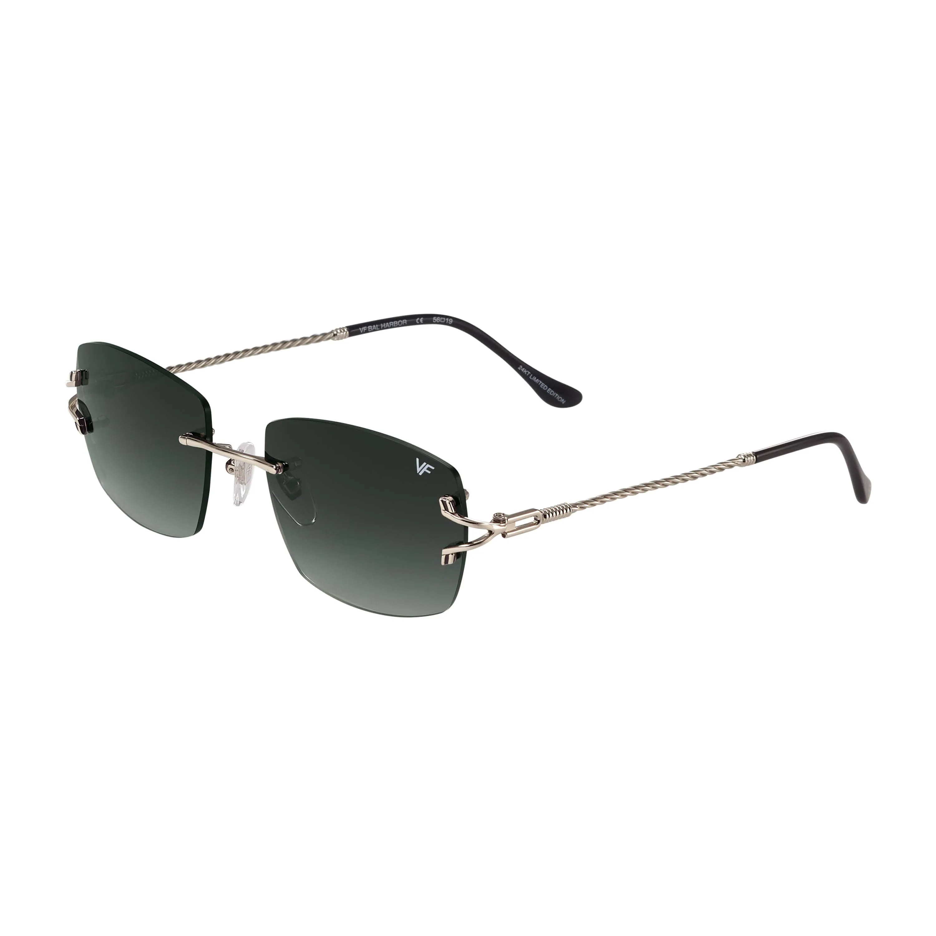 Bal Harbour Rimless Drill Mount 24KT White Gold