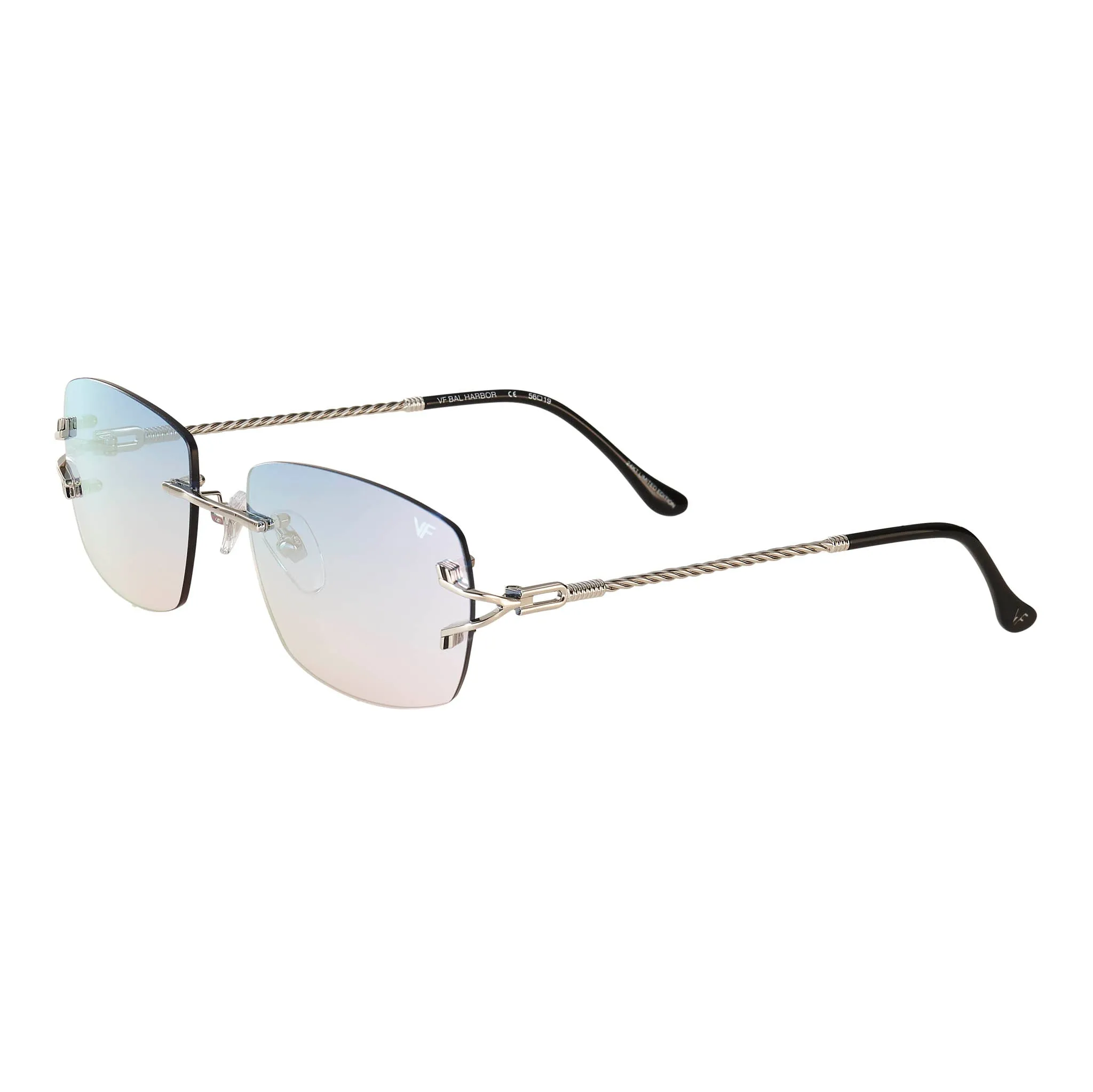 Bal Harbour Rimless Drill Mount 24KT White Gold