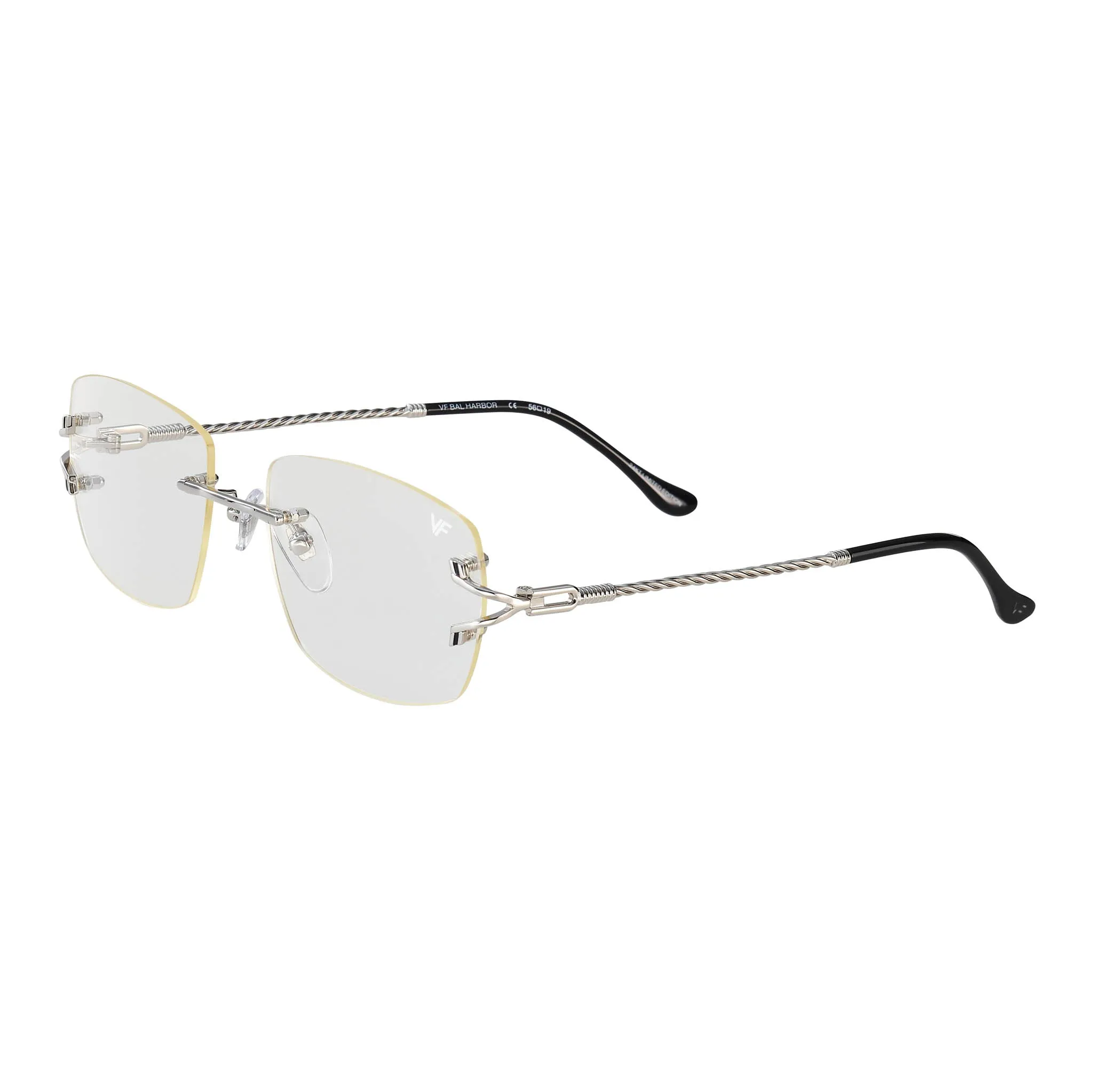 Bal Harbour Rimless Drill Mount 24KT White Gold