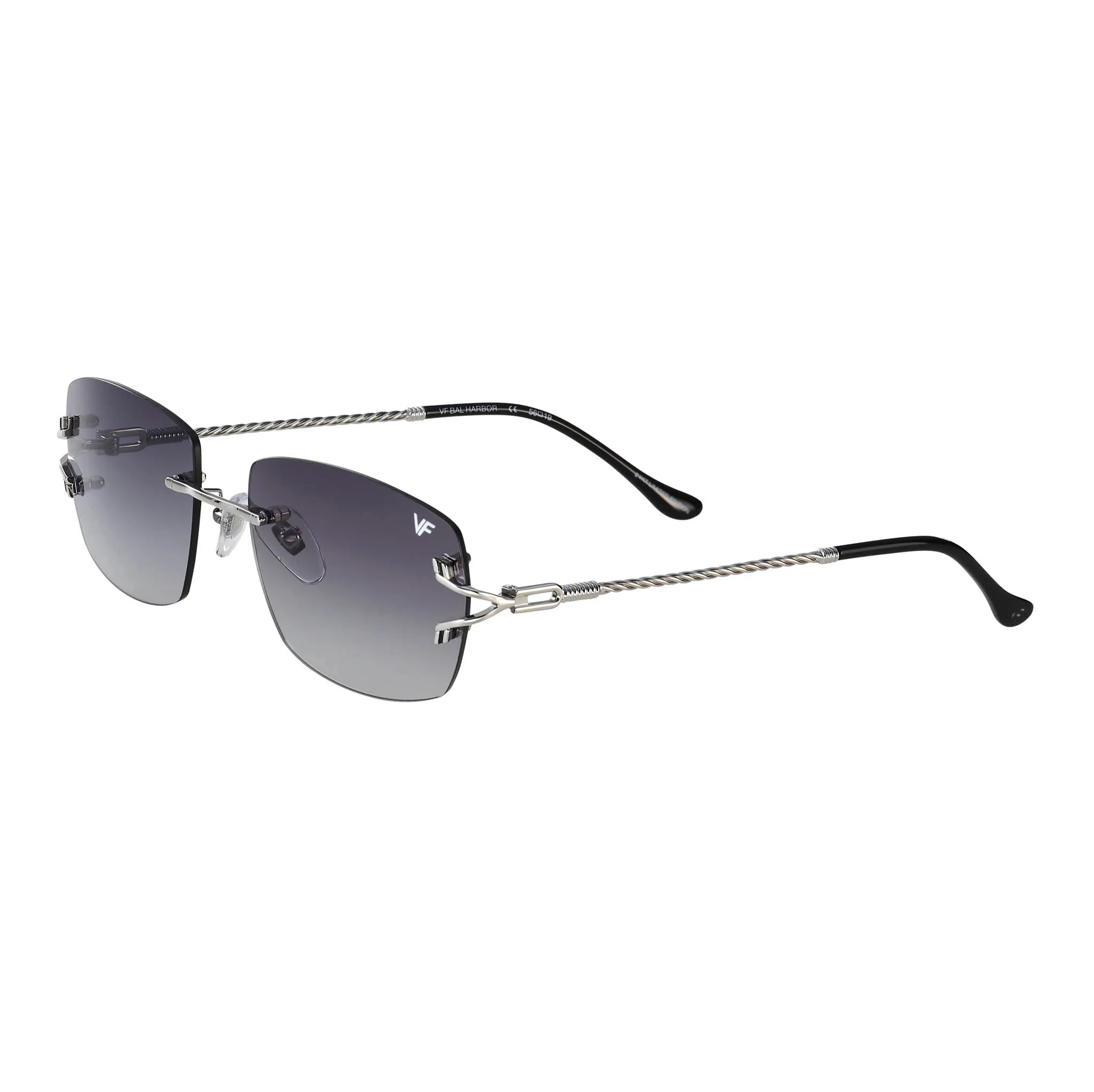 Bal Harbour Rimless Drill Mount 24KT White Gold