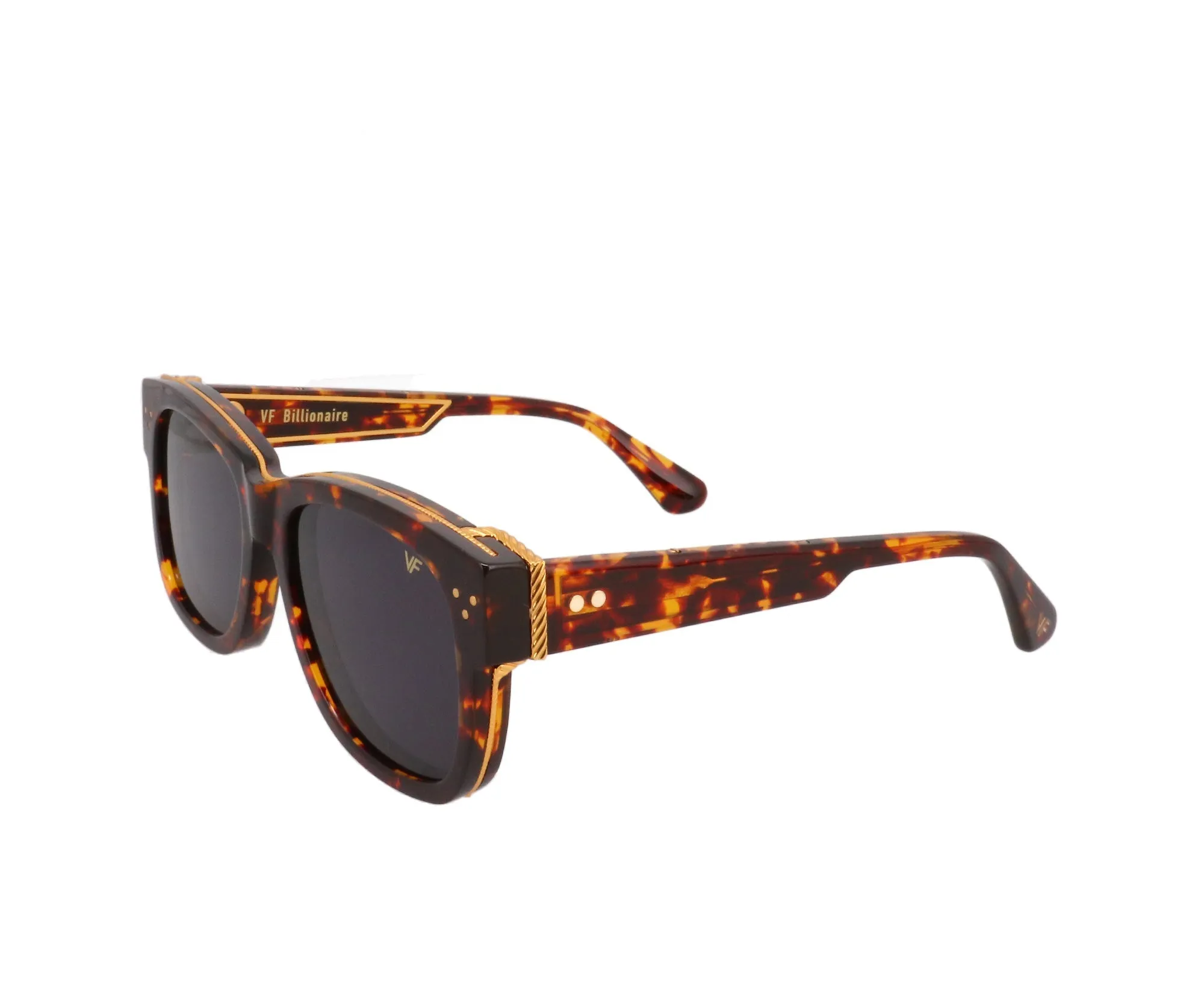 Billionaire Tortoise Brown Acetate