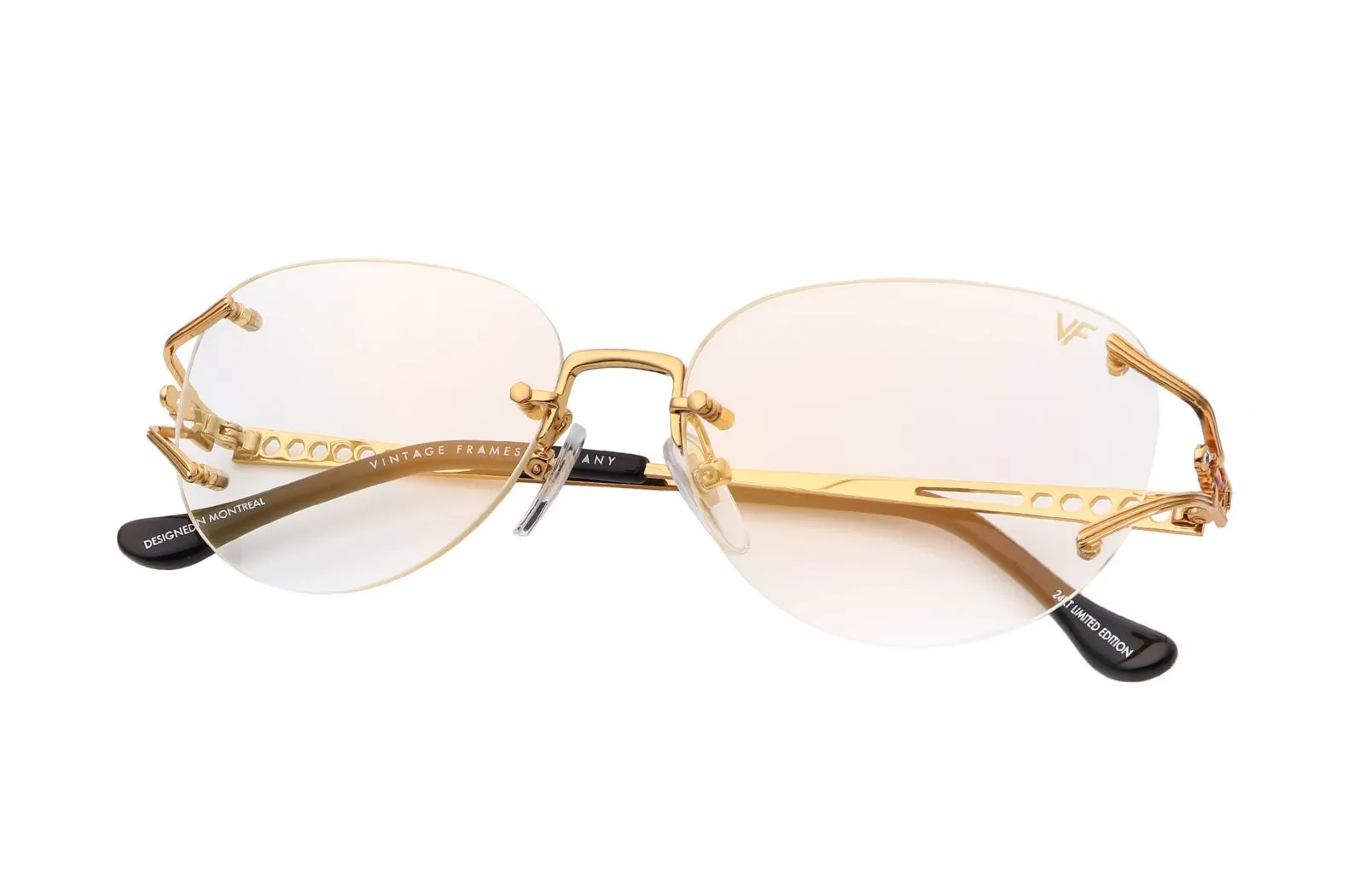 Broadway 24KT Gold Rimless Drill Mount