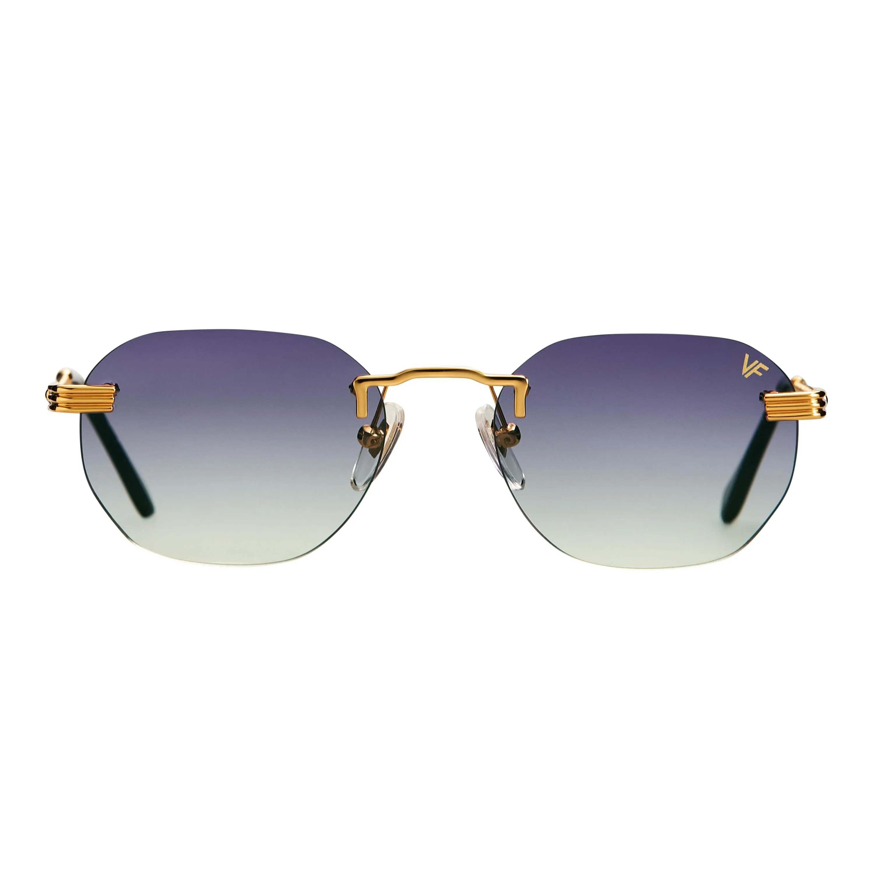 Detroit Player Rimless Drill Mount 24KT Gold
