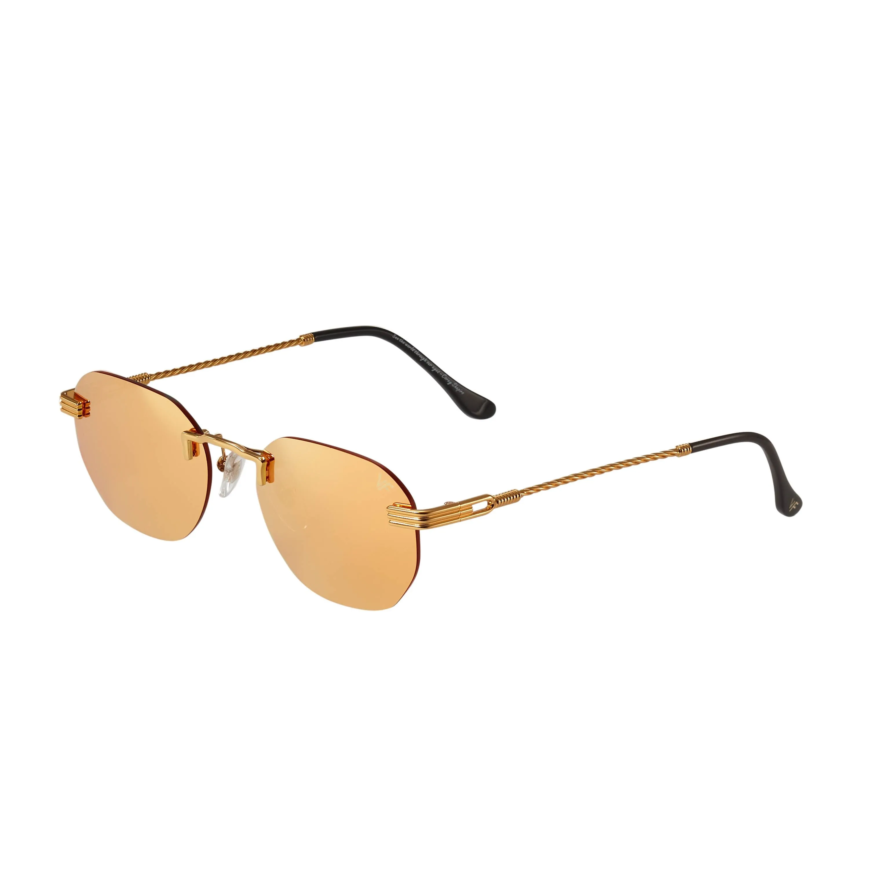 Detroit Player Rimless Drill Mount 24KT Gold