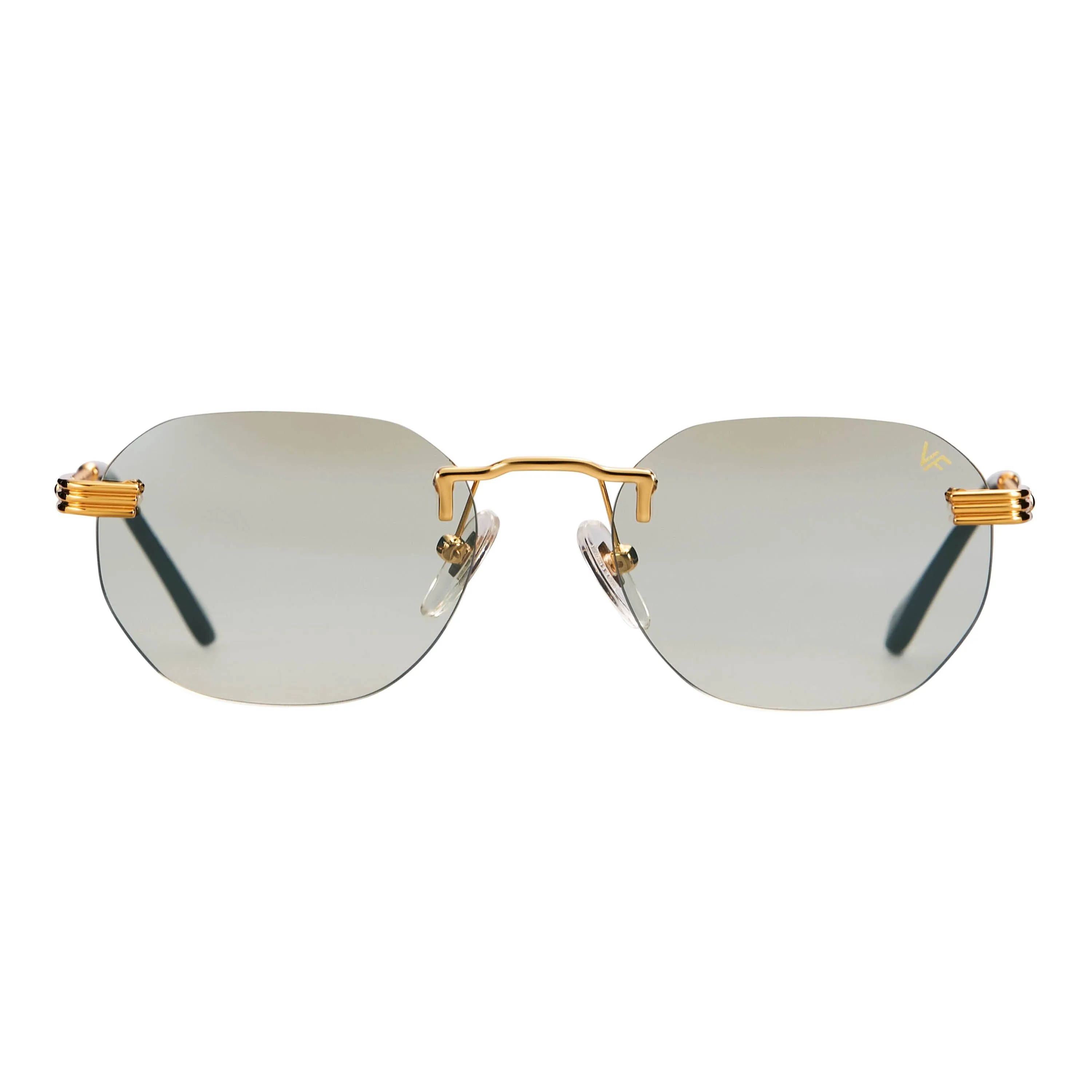 Detroit Player Rimless Drill Mount 24KT Gold