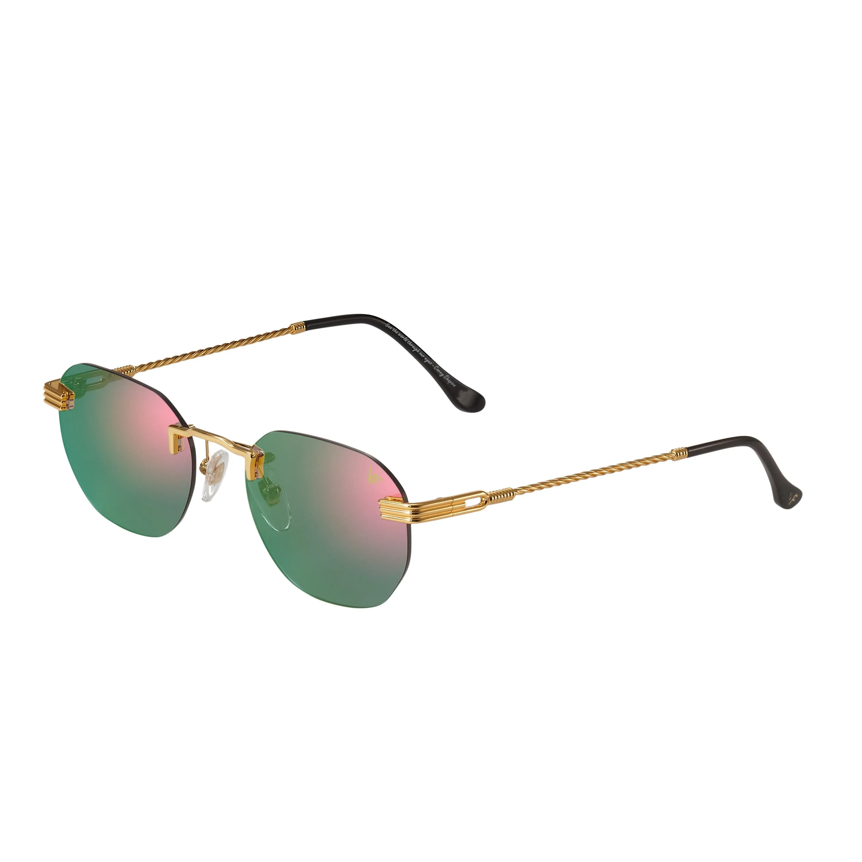 Detroit Player Rimless Drill Mount 24KT Gold