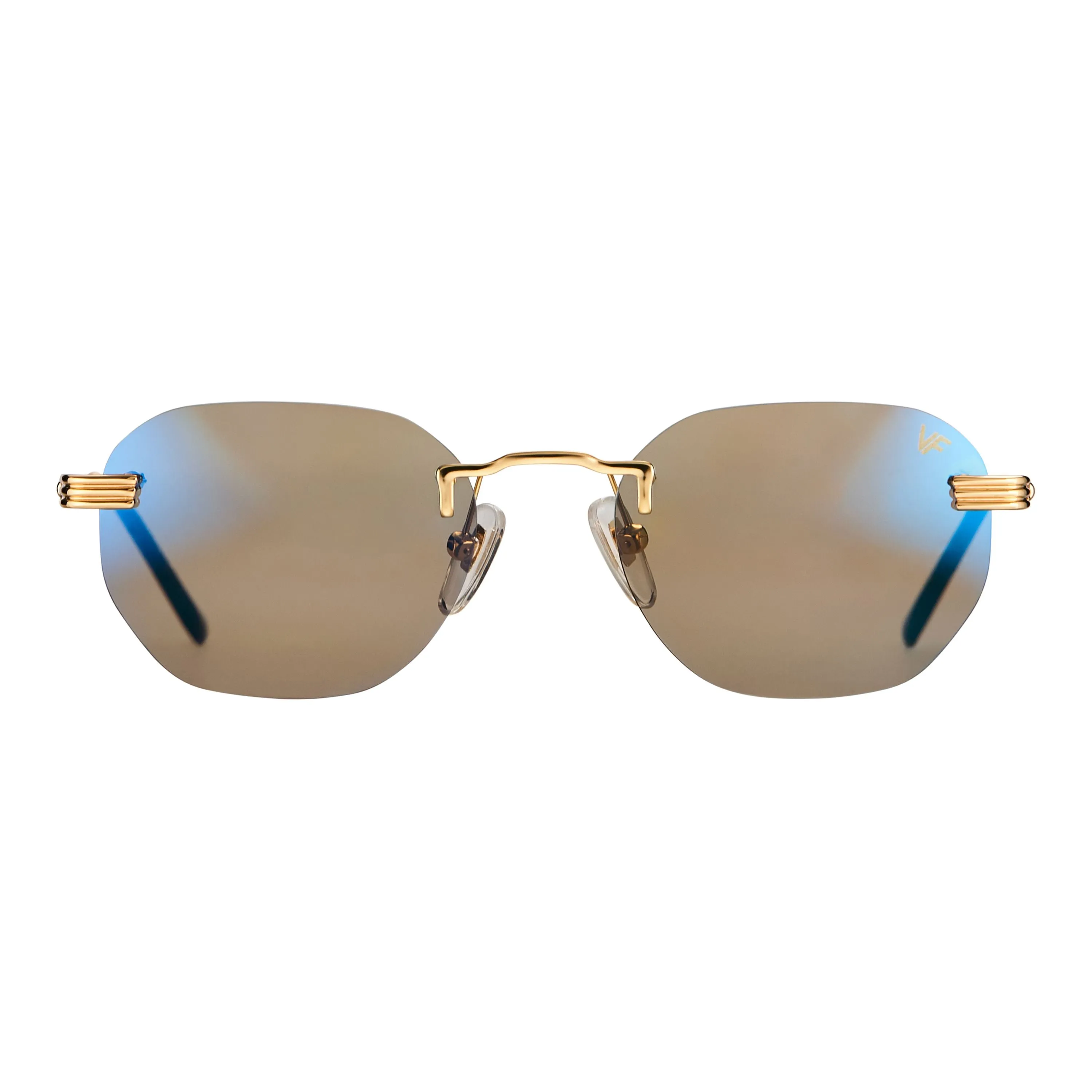 Detroit Player Rimless Drill Mount 24KT Gold
