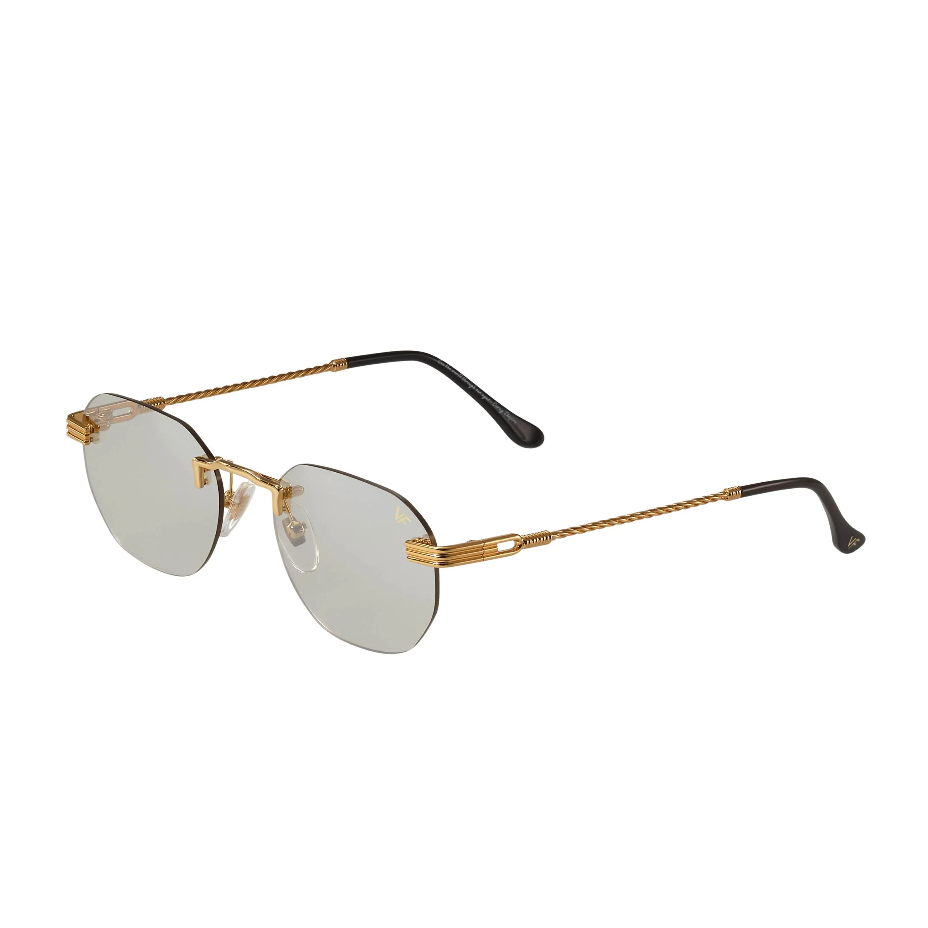 Detroit Player Rimless Drill Mount 24KT Gold