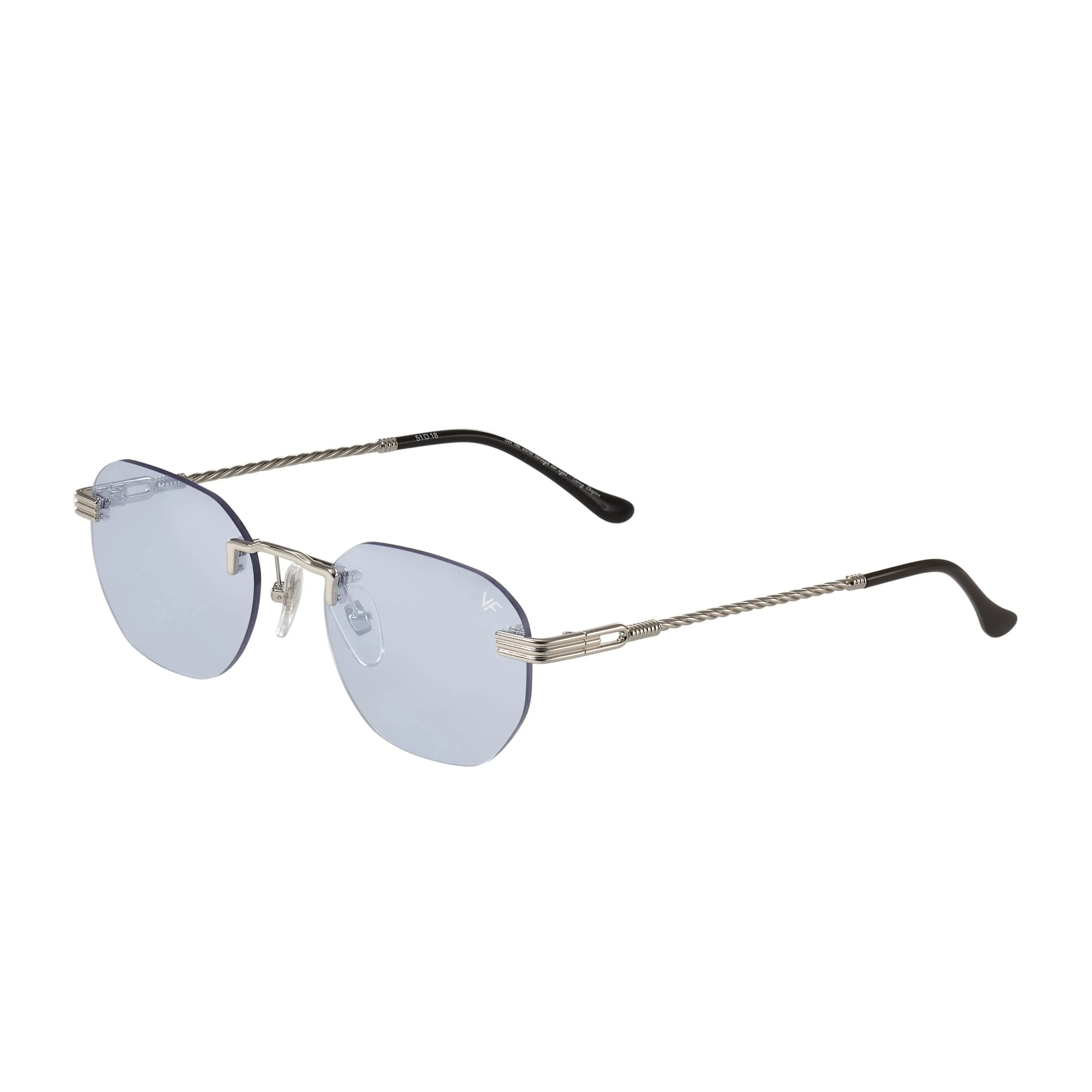 Detroit Player Rimless Drill Mount 24KT White Gold