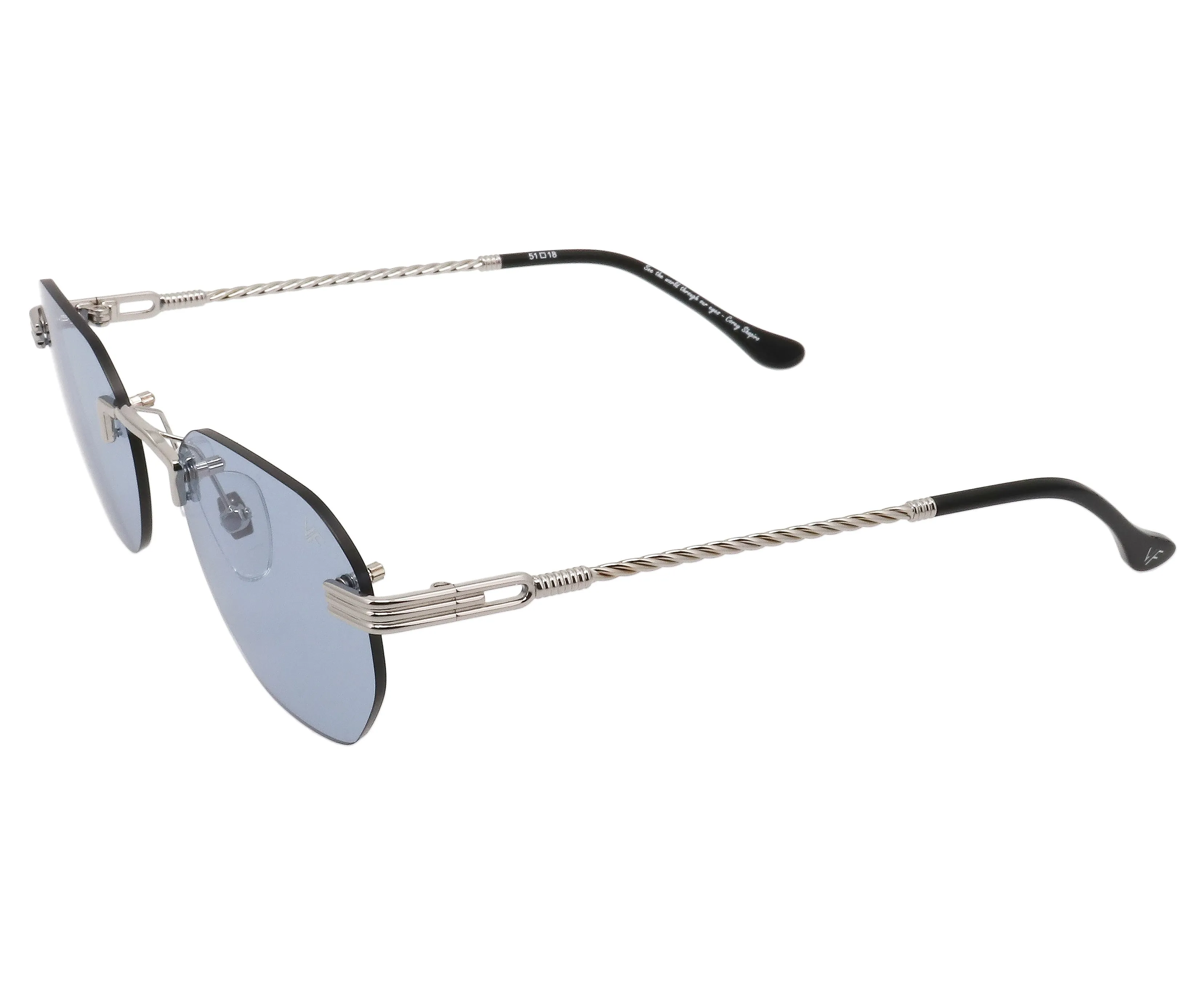 Detroit Player Rimless Drill Mount 24KT White Gold