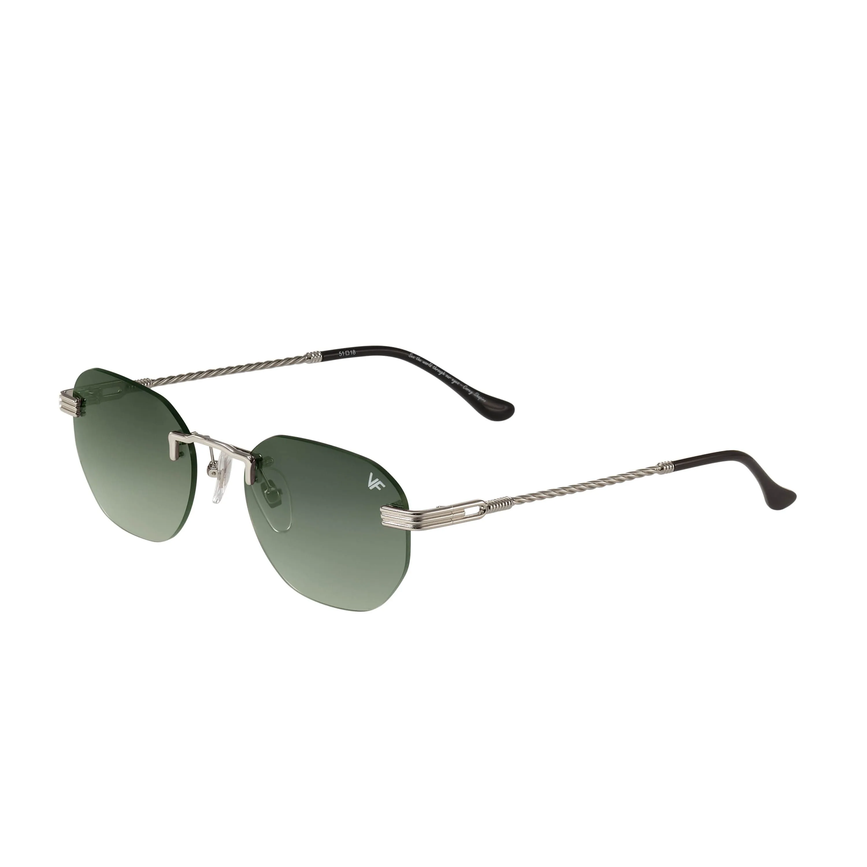 Detroit Player Rimless Drill Mount 24KT White Gold