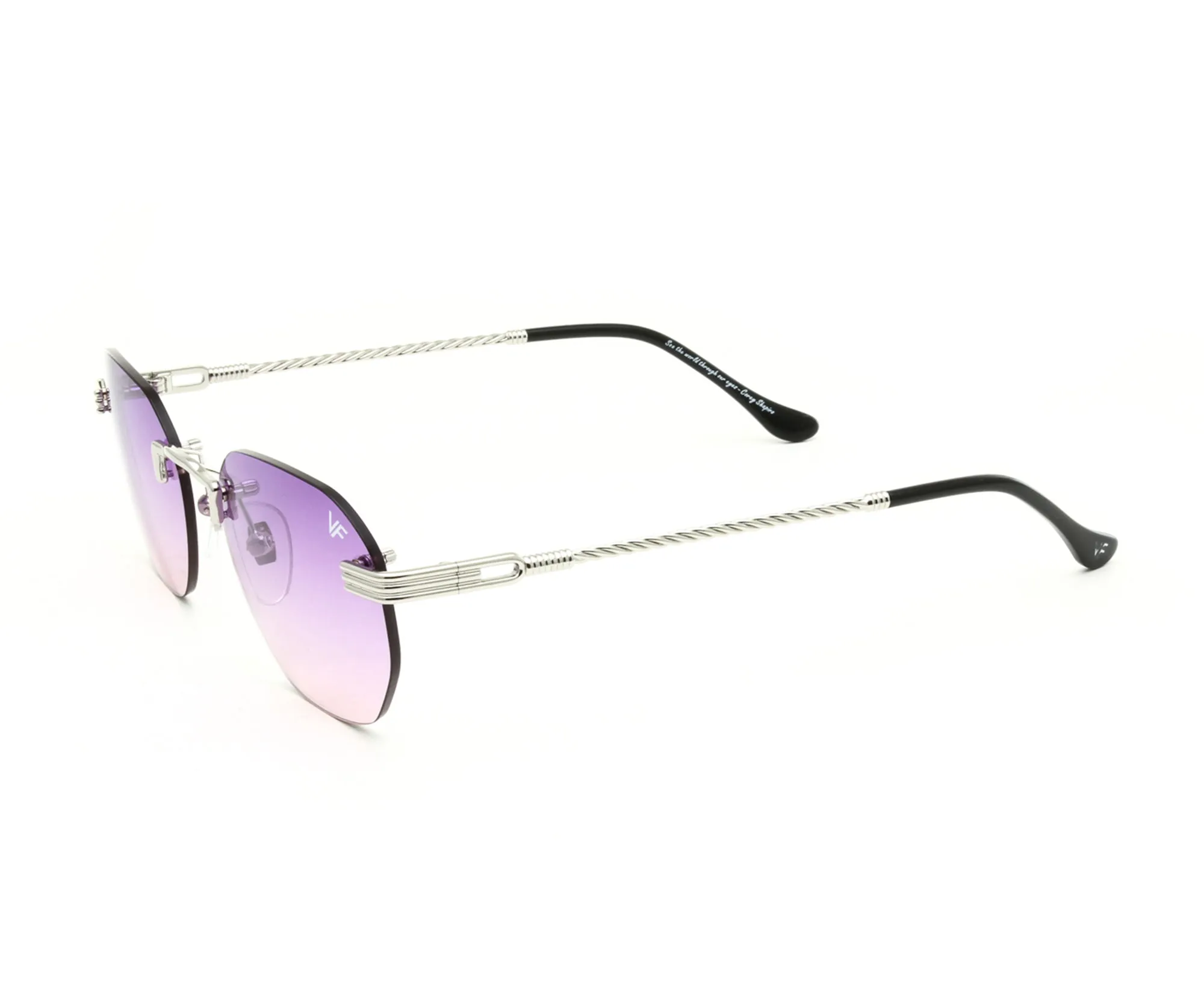 Detroit Player Rimless Drill Mount 24KT White Gold