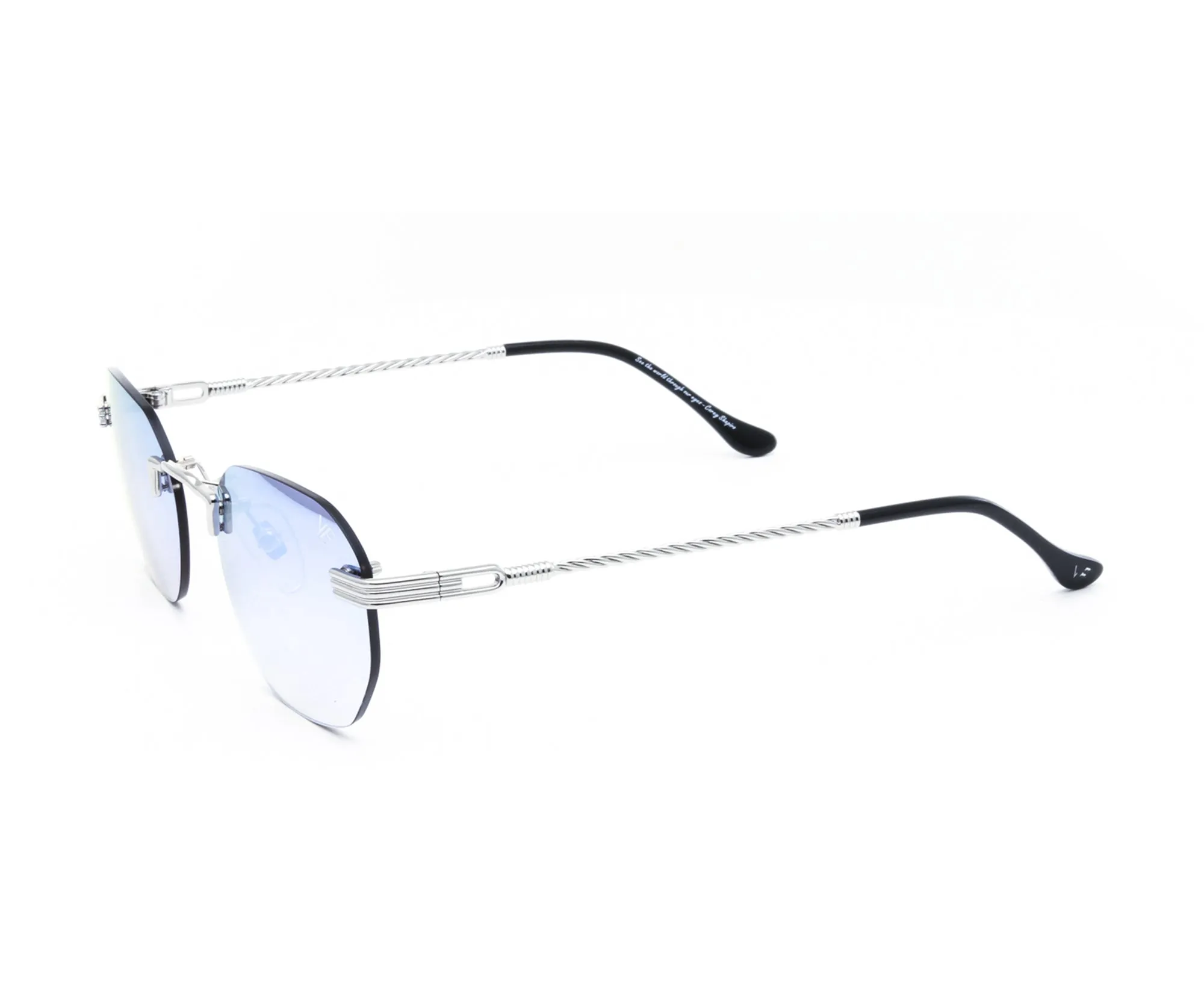 Detroit Player Rimless Drill Mount 24KT White Gold