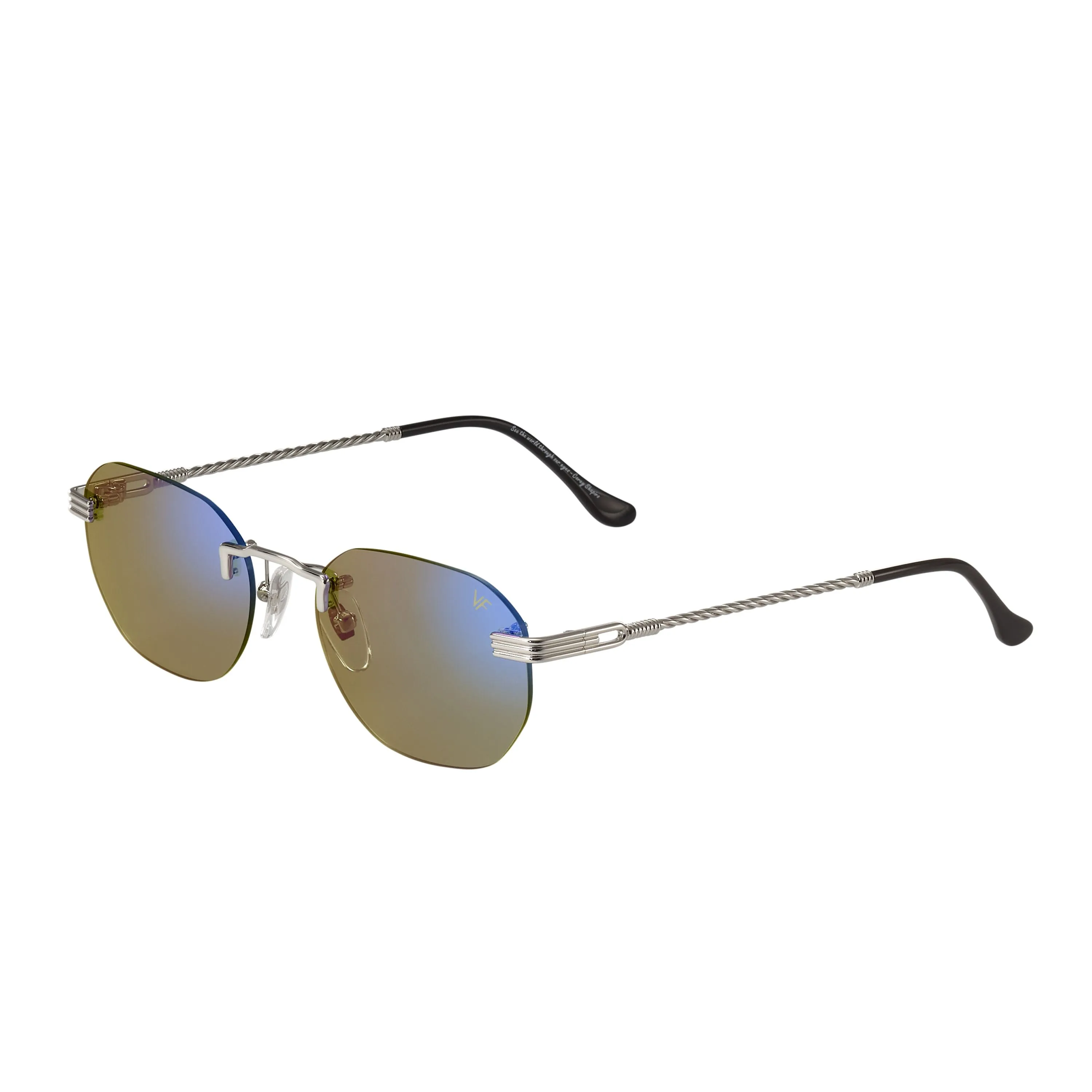 Detroit Player Rimless Drill Mount 24KT White Gold