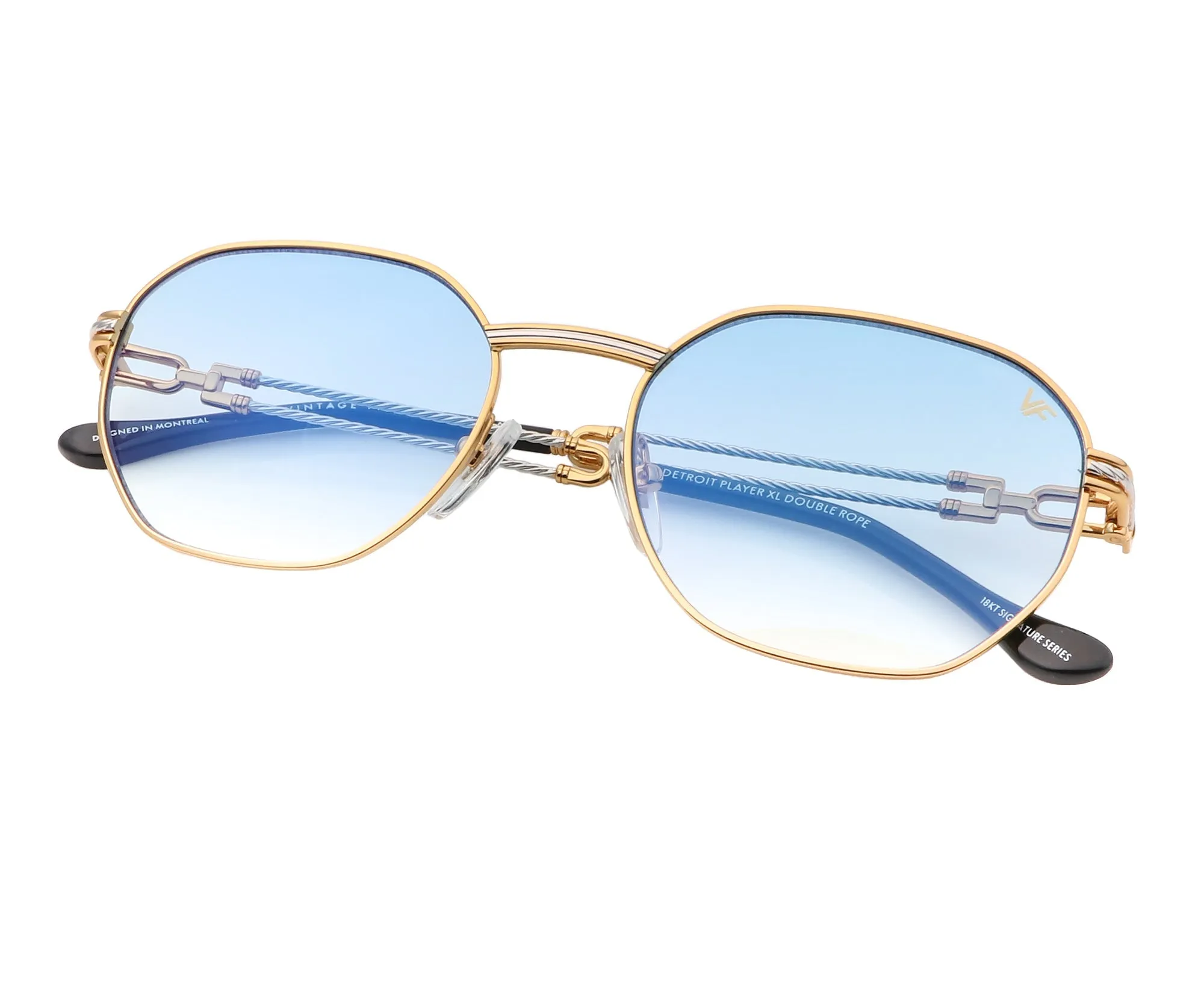Detroit Player XL Double Rope Edition 18KT Two-Tone Gold