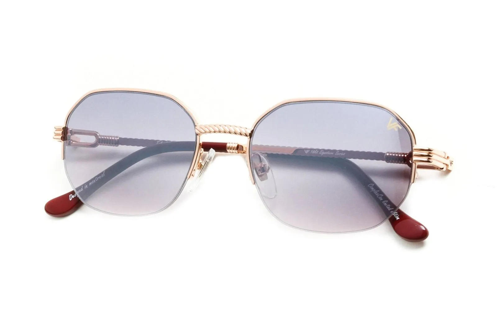 Hustler Half Rim 18KT Rose Gold