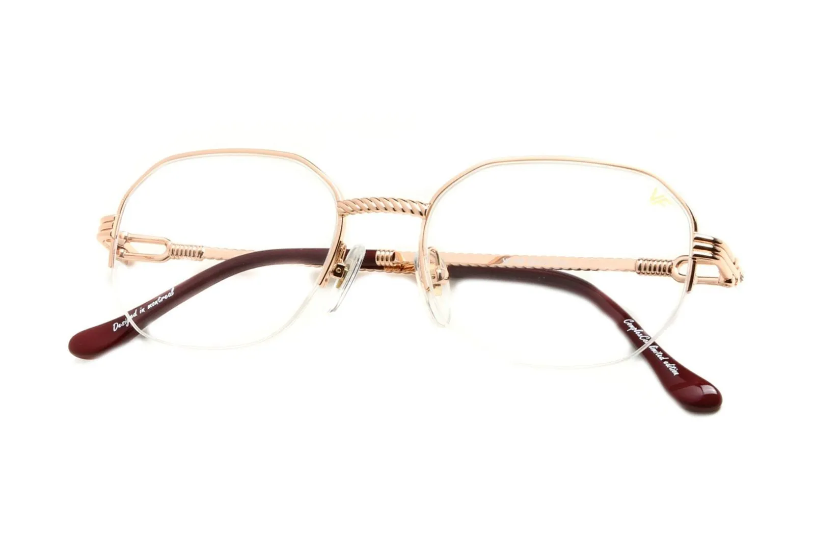 Hustler Half Rim 18KT Rose Gold