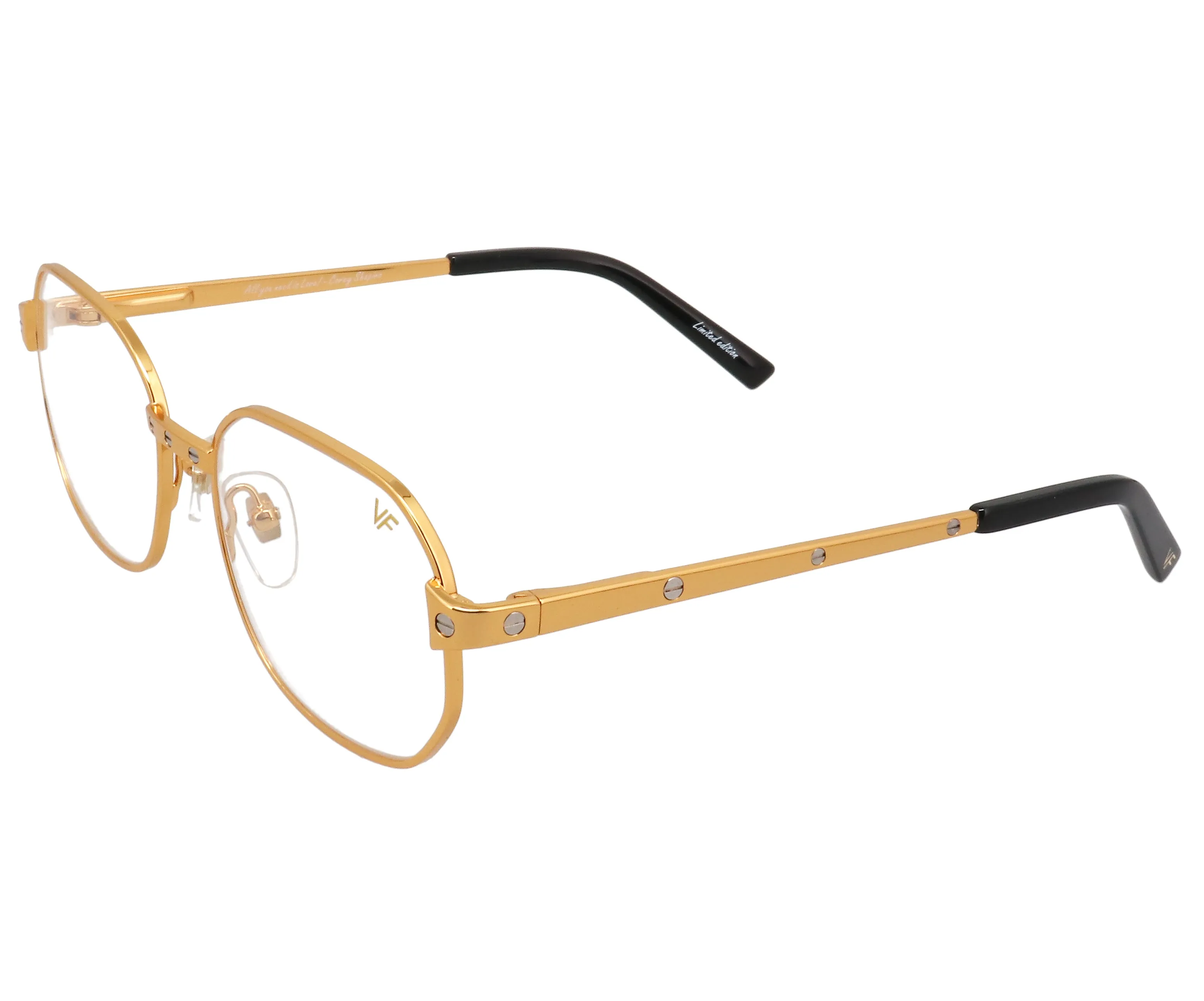 Hustler Love Collection 24KT Two-Tone Yellow Gold