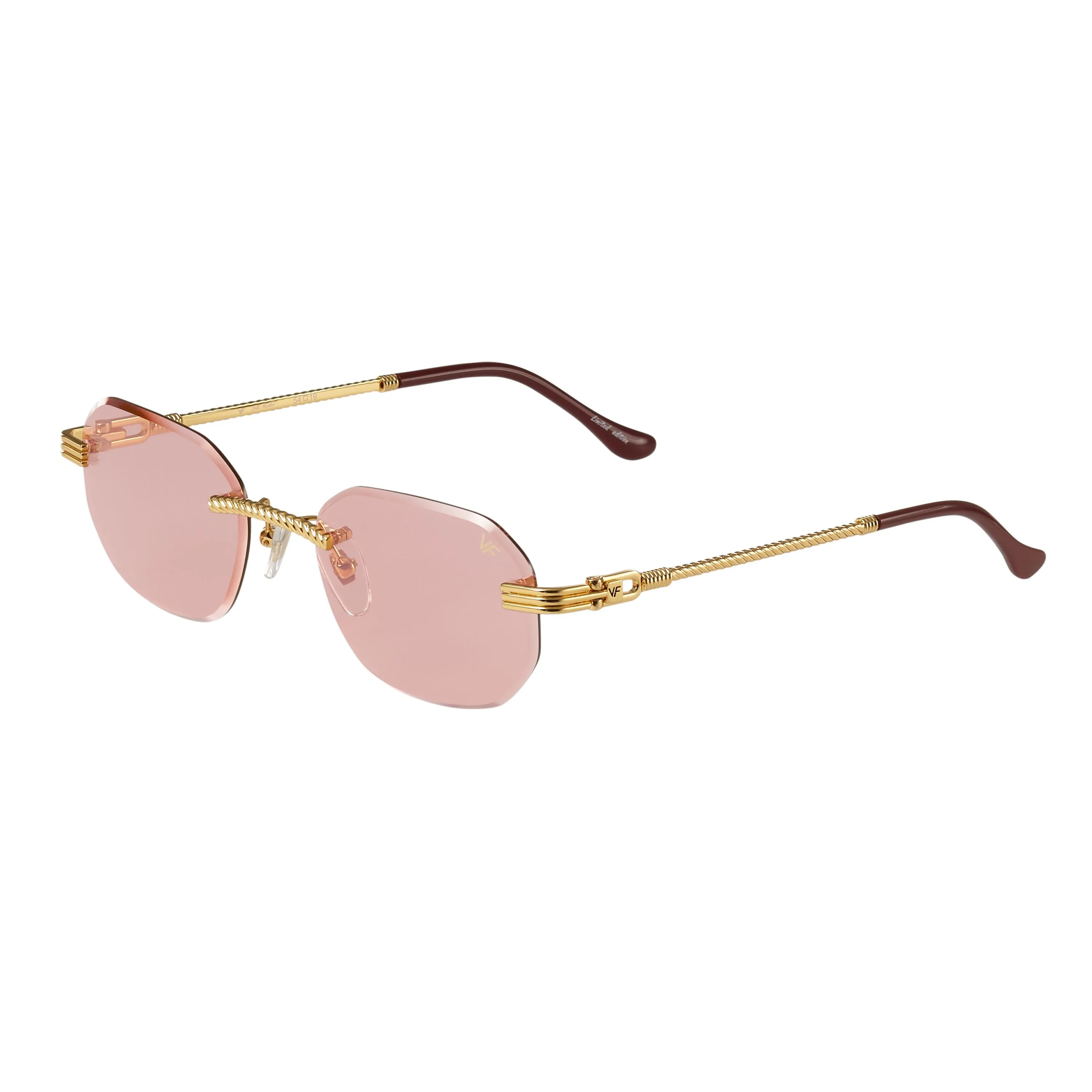 Hustler Rimless Drill Mount 24KT Gold
