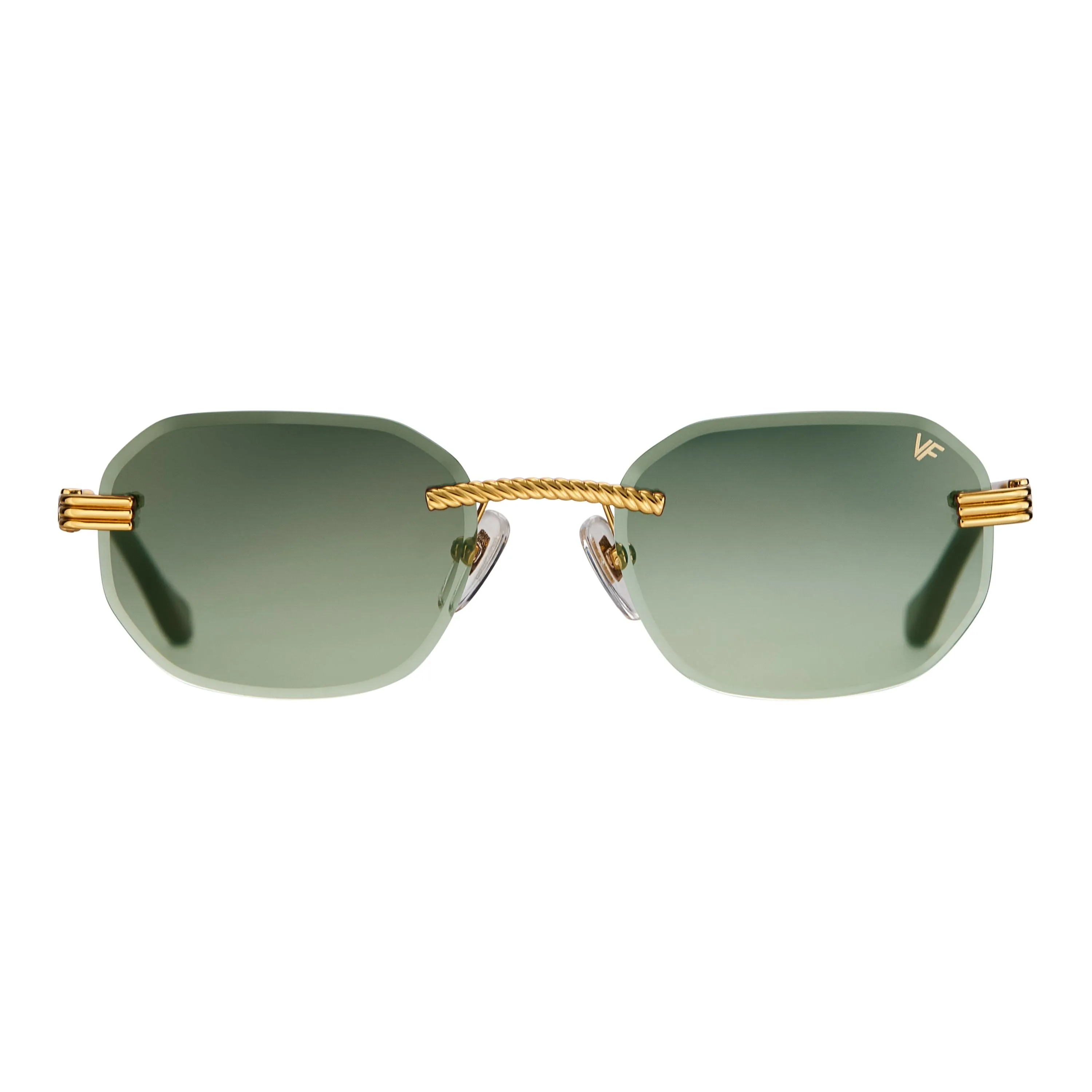 Hustler Rimless Drill Mount 24KT Gold