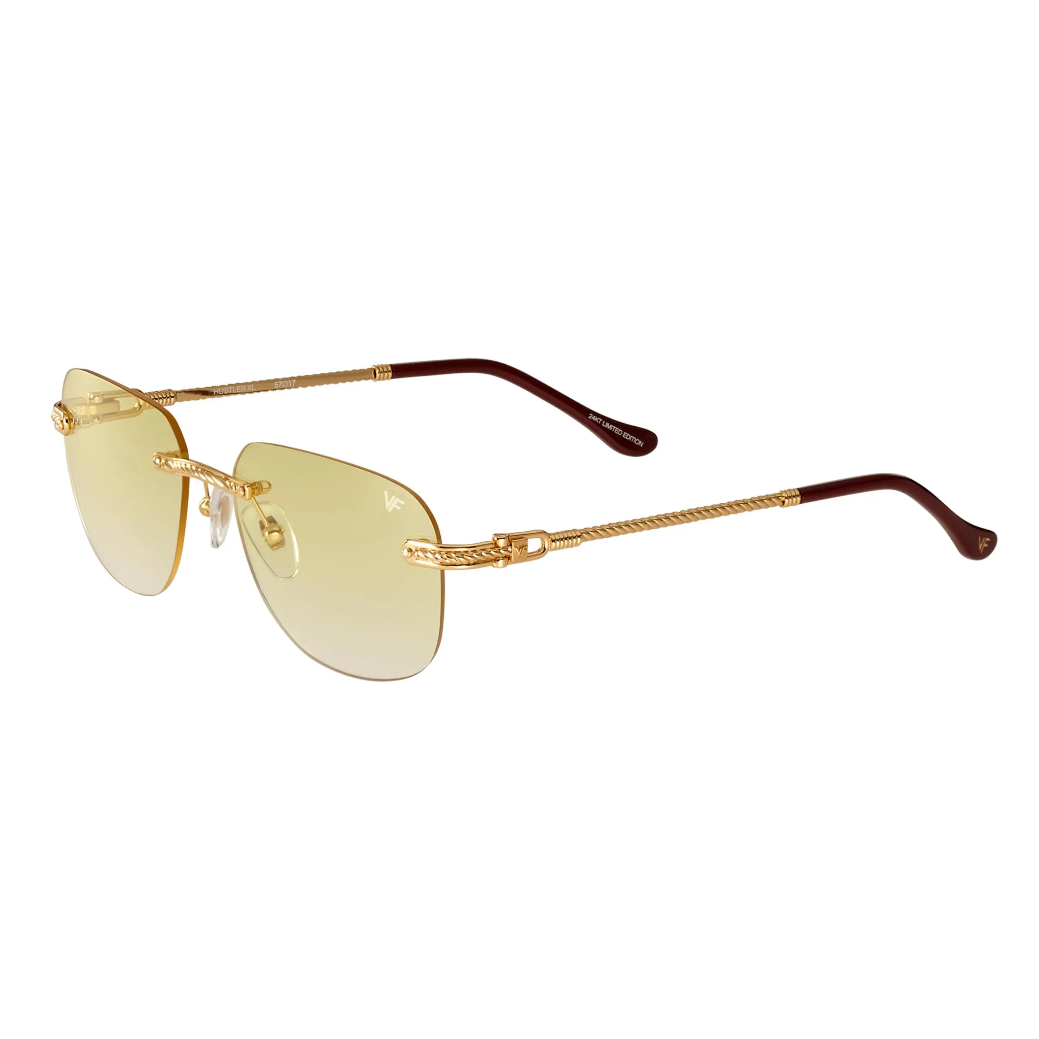 Hustler XL Rimless Drill Mount 24KT Gold