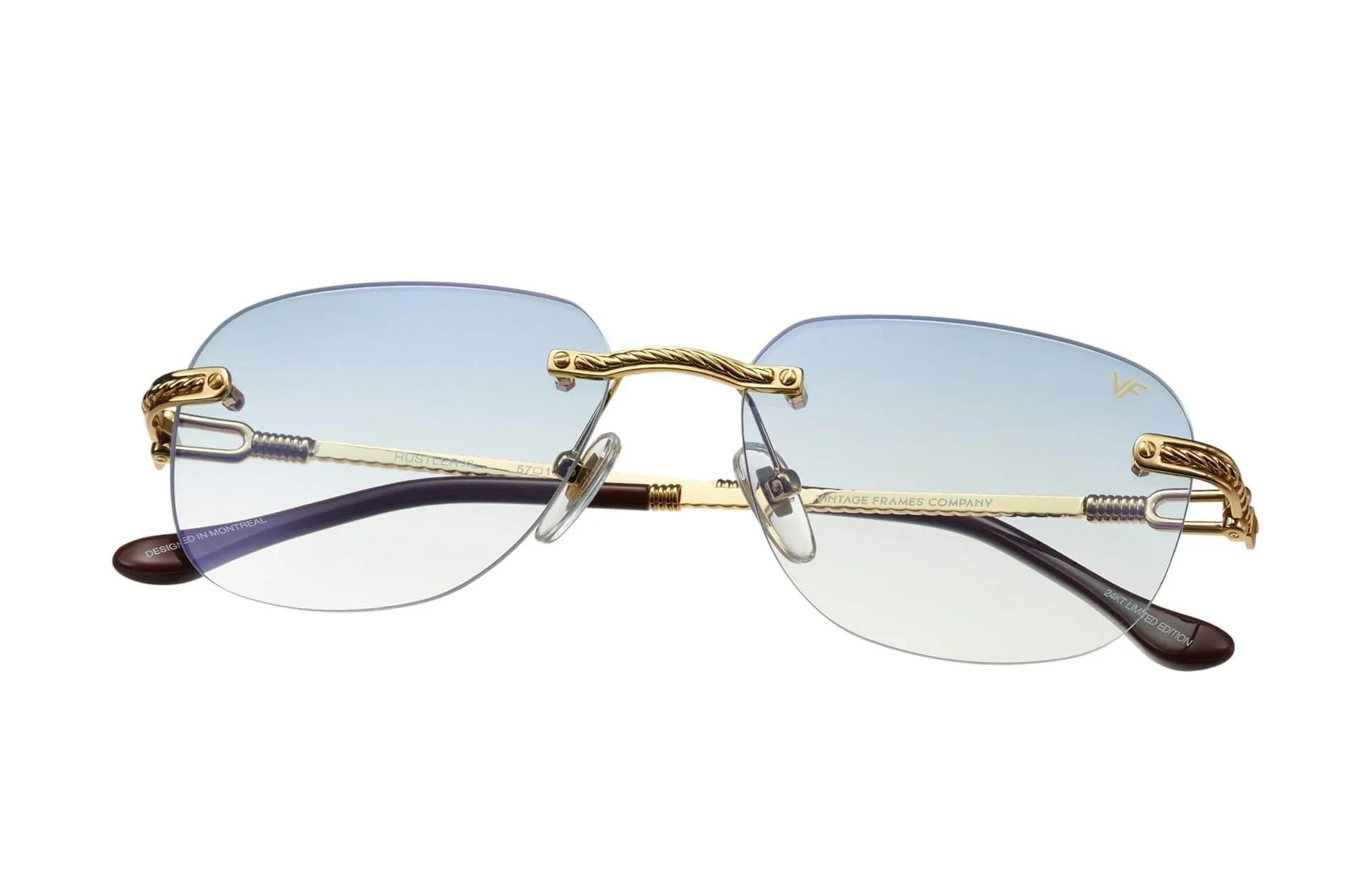 Hustler XL Rimless Drill Mount 24KT Gold