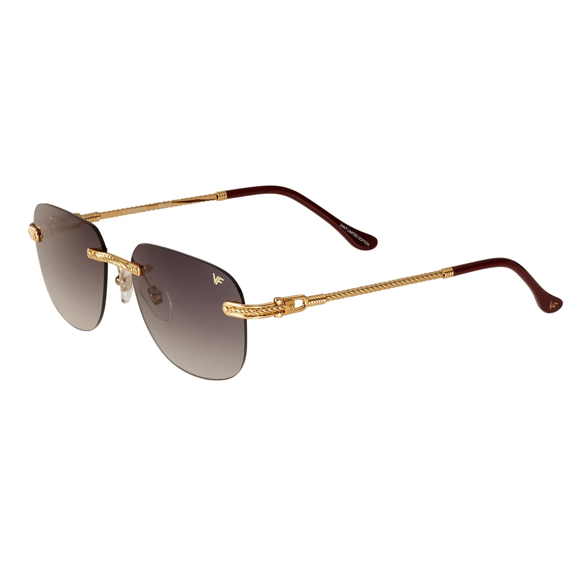 Hustler XL Rimless Drill Mount 24KT Gold