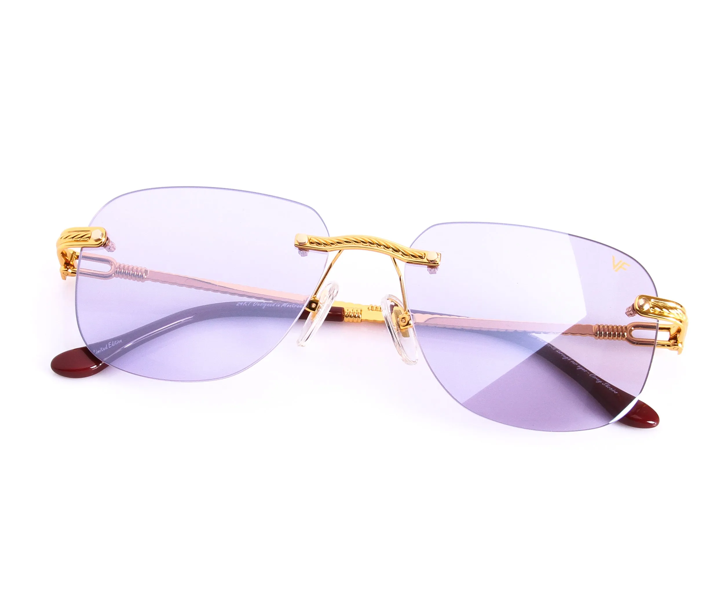Hustler XL Rimless Drill Mount 24KT Gold