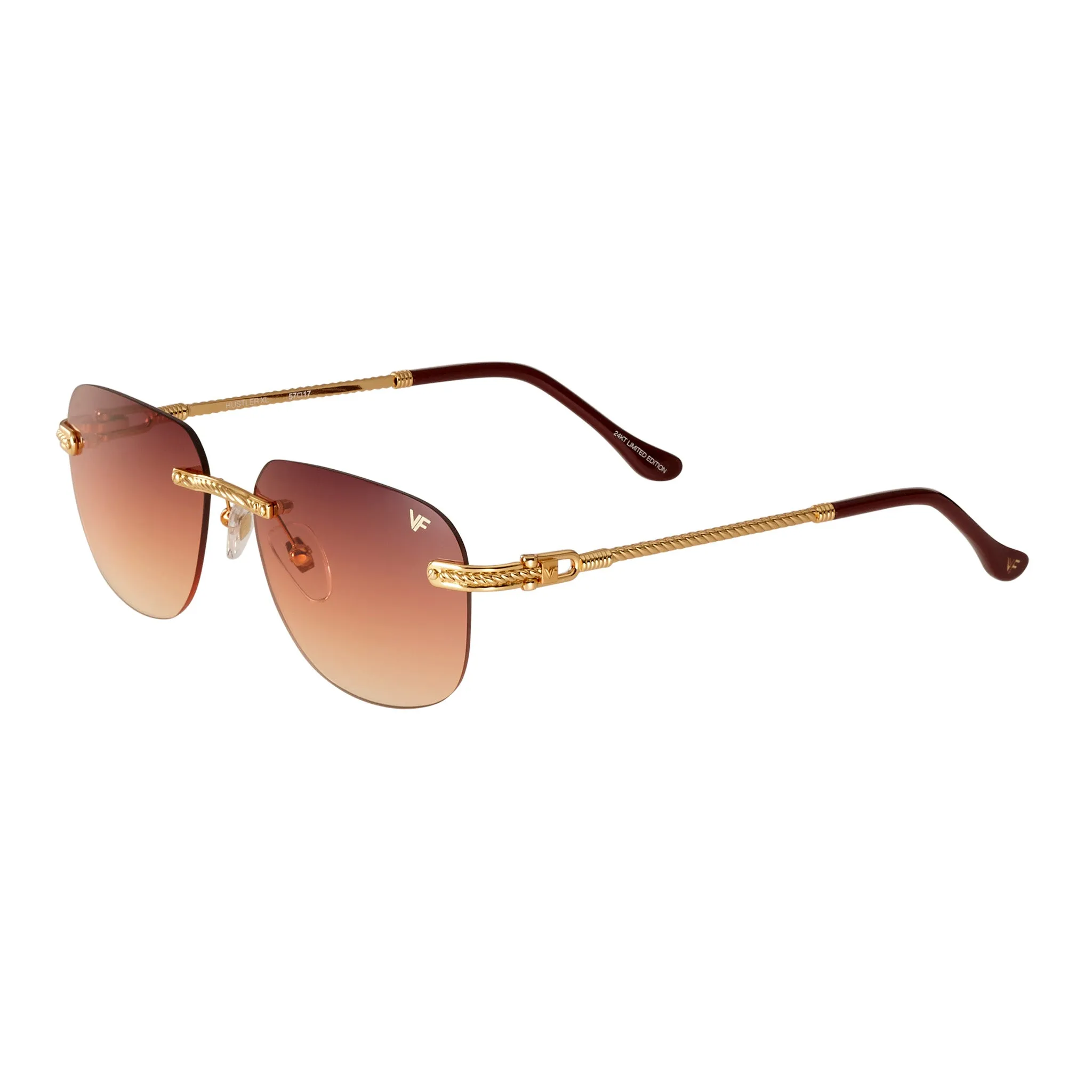 Hustler XL Rimless Drill Mount 24KT Gold