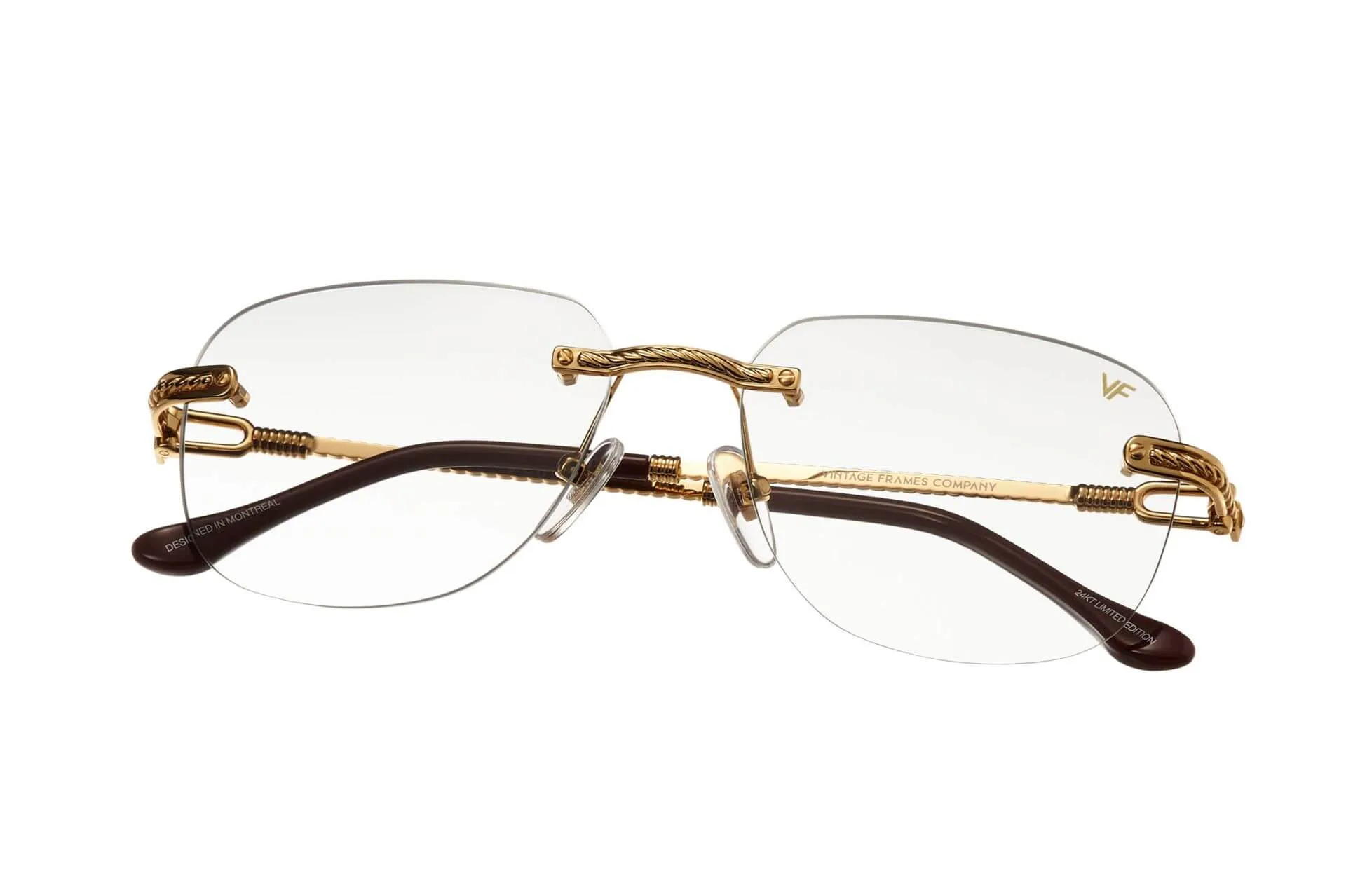 Hustler XL Rimless Drill Mount 24KT Gold