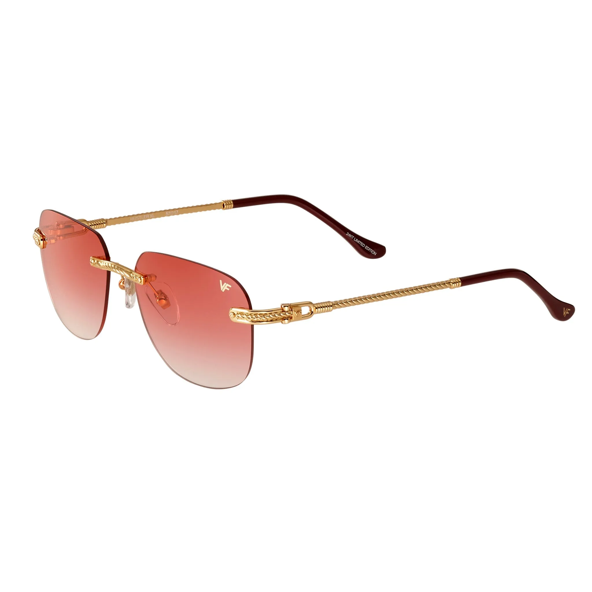 Hustler XL Rimless Drill Mount 24KT Gold