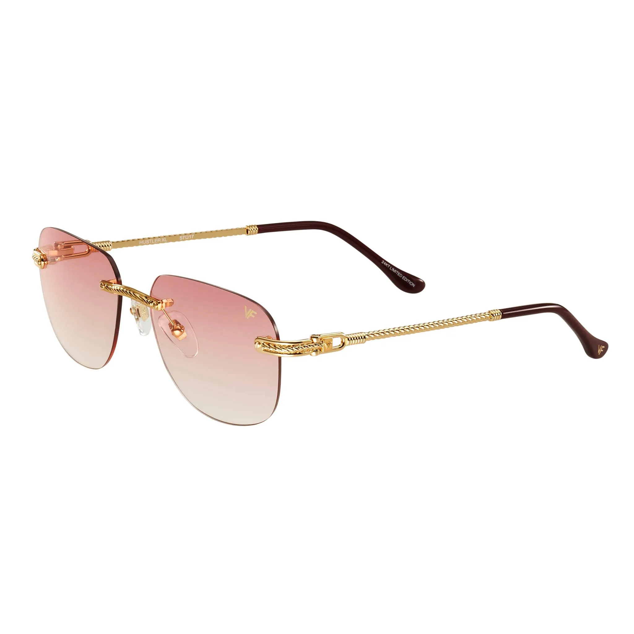 Hustler XL Rimless Drill Mount 24KT Gold