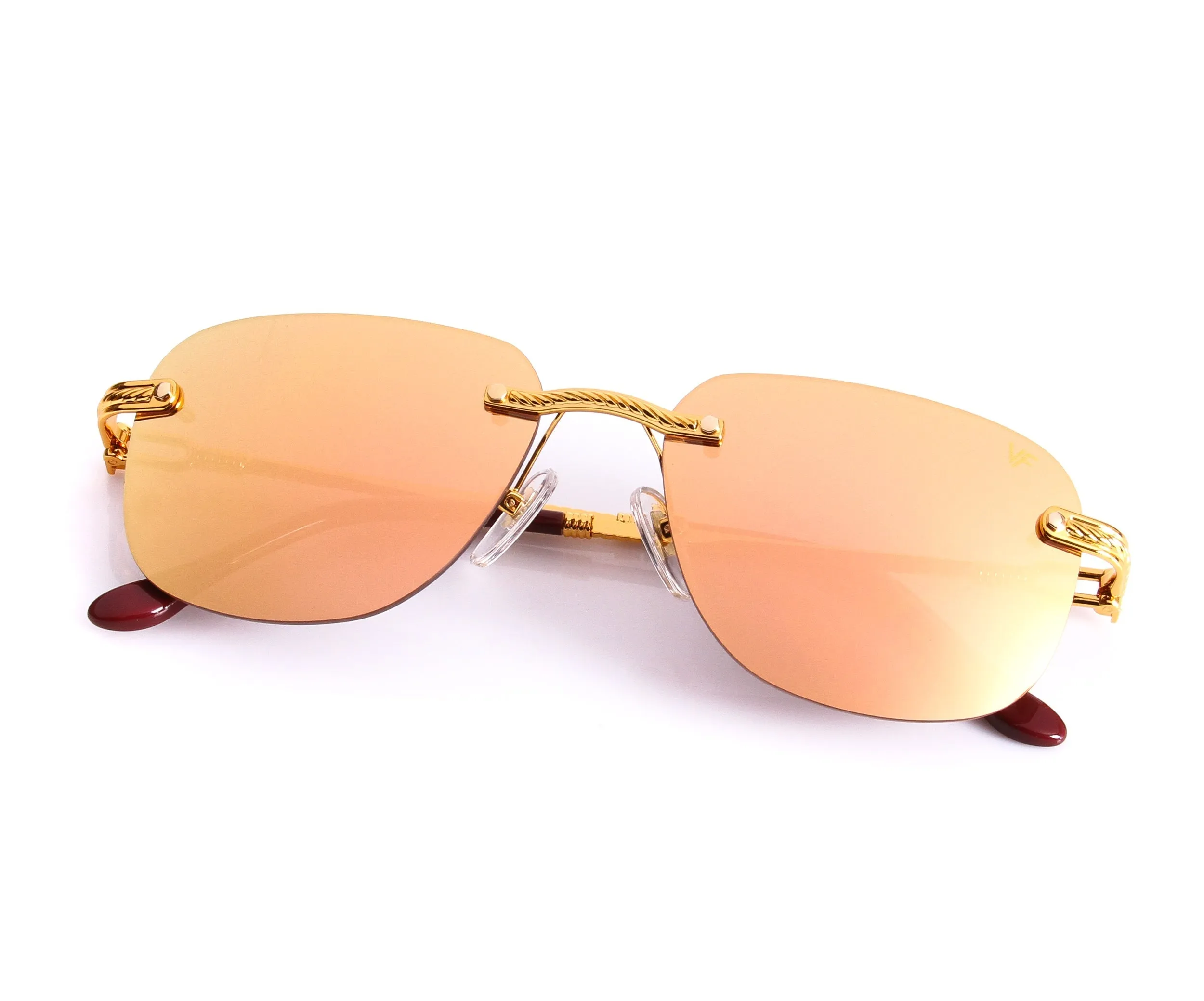 Hustler XL Rimless Drill Mount 24KT Gold
