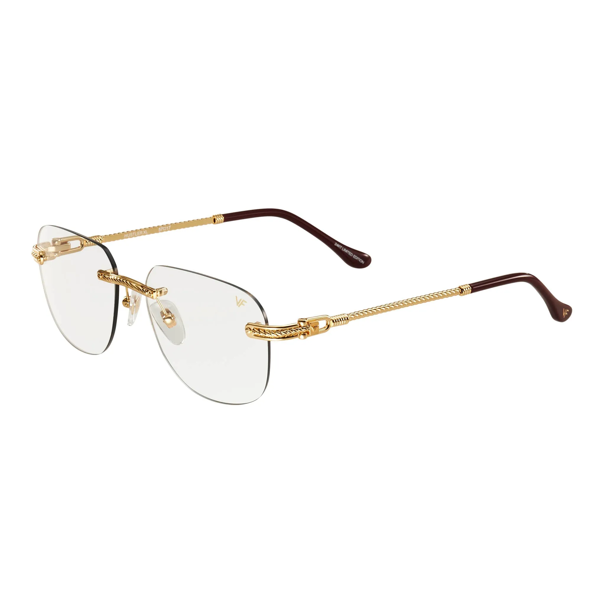 Hustler XL Rimless Drill Mount 24KT Gold