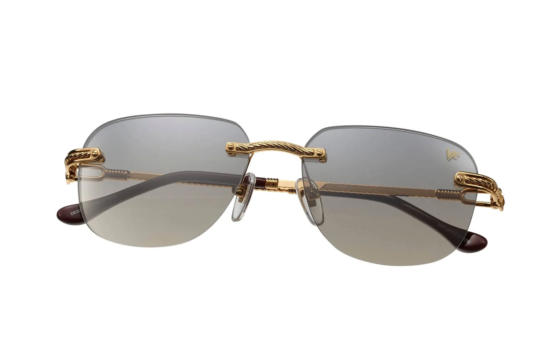 Hustler XL Rimless Drill Mount 24KT Gold