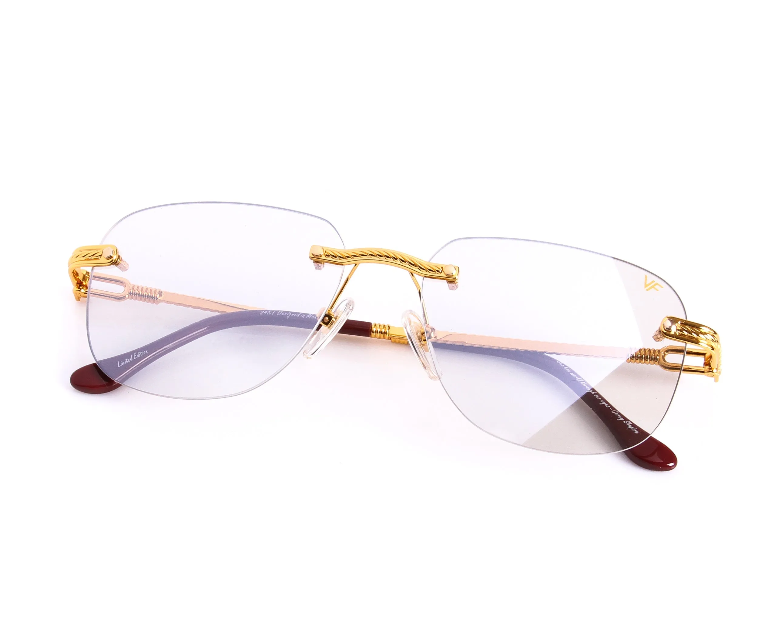 Hustler XL Rimless Drill Mount 24KT Gold