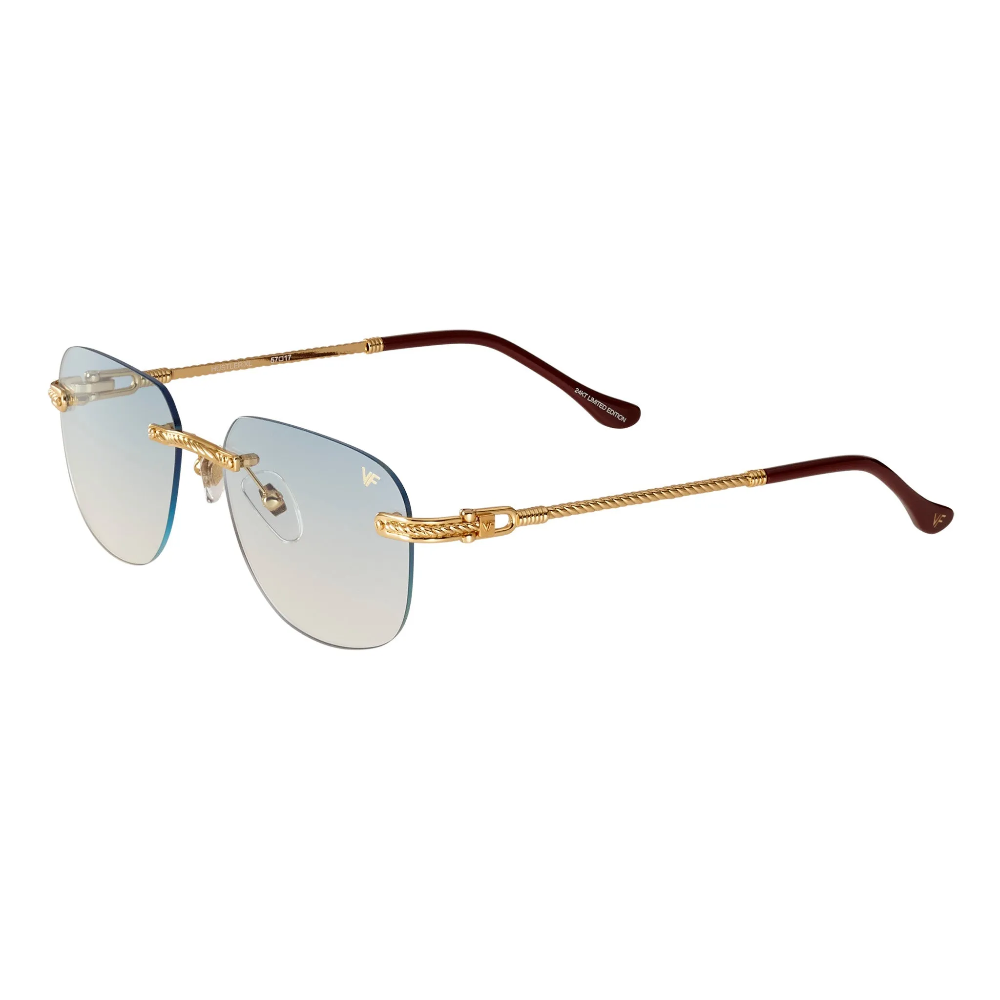 Hustler XL Rimless Drill Mount 24KT Gold