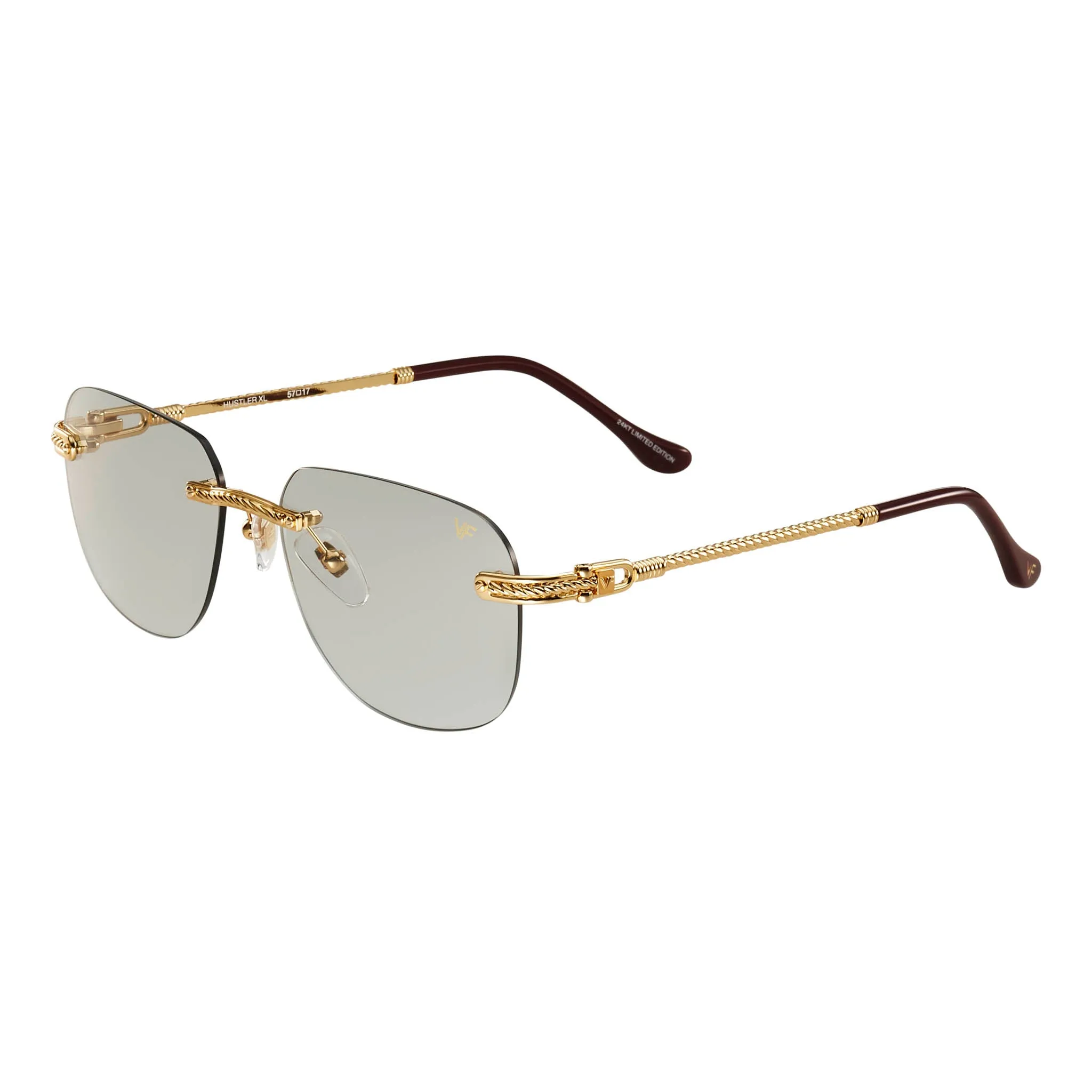 Hustler XL Rimless Drill Mount 24KT Gold