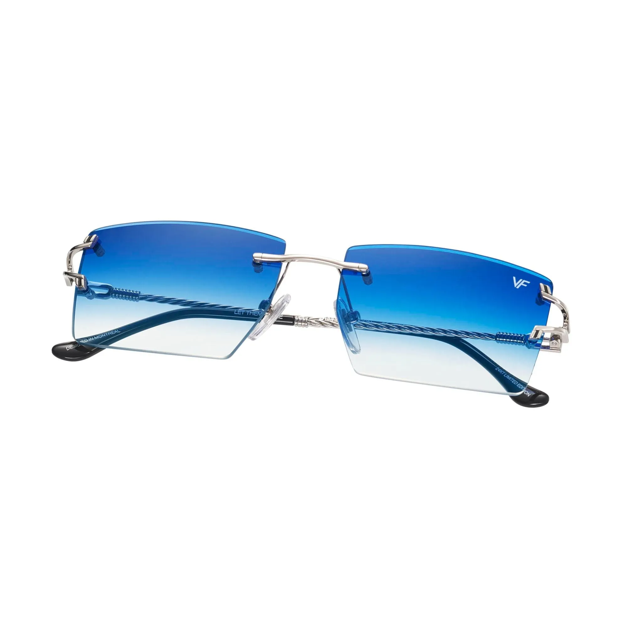Icon Rimless Drill Mount 24kt White Gold