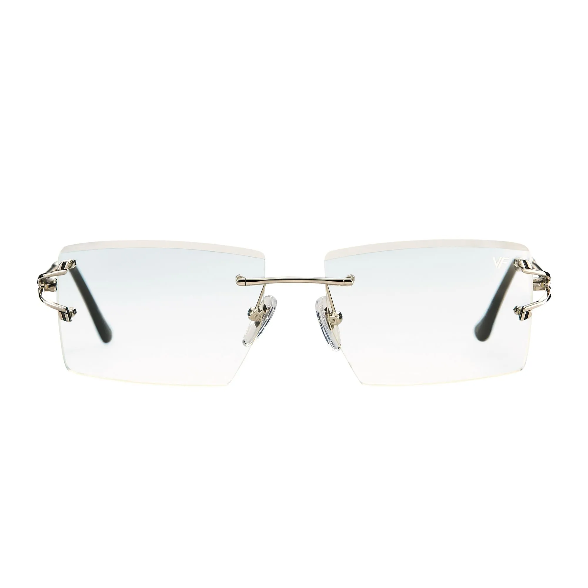 Icon Rimless Drill Mount 24kt White Gold